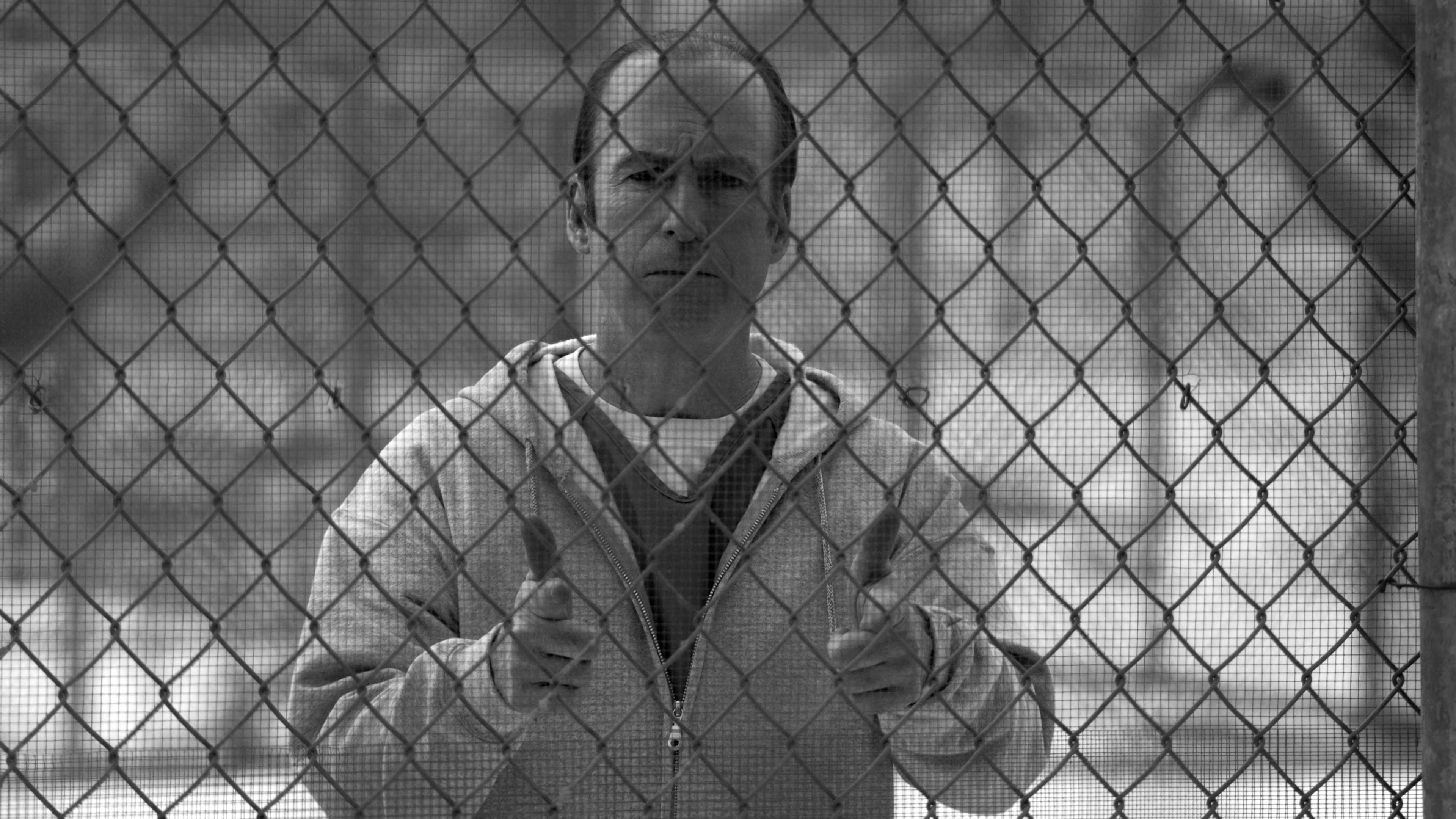 People 3840x2160 Saul Goodman Better Call Saul Jimmy McGill prison prisoners monochrome dark men actor TV series