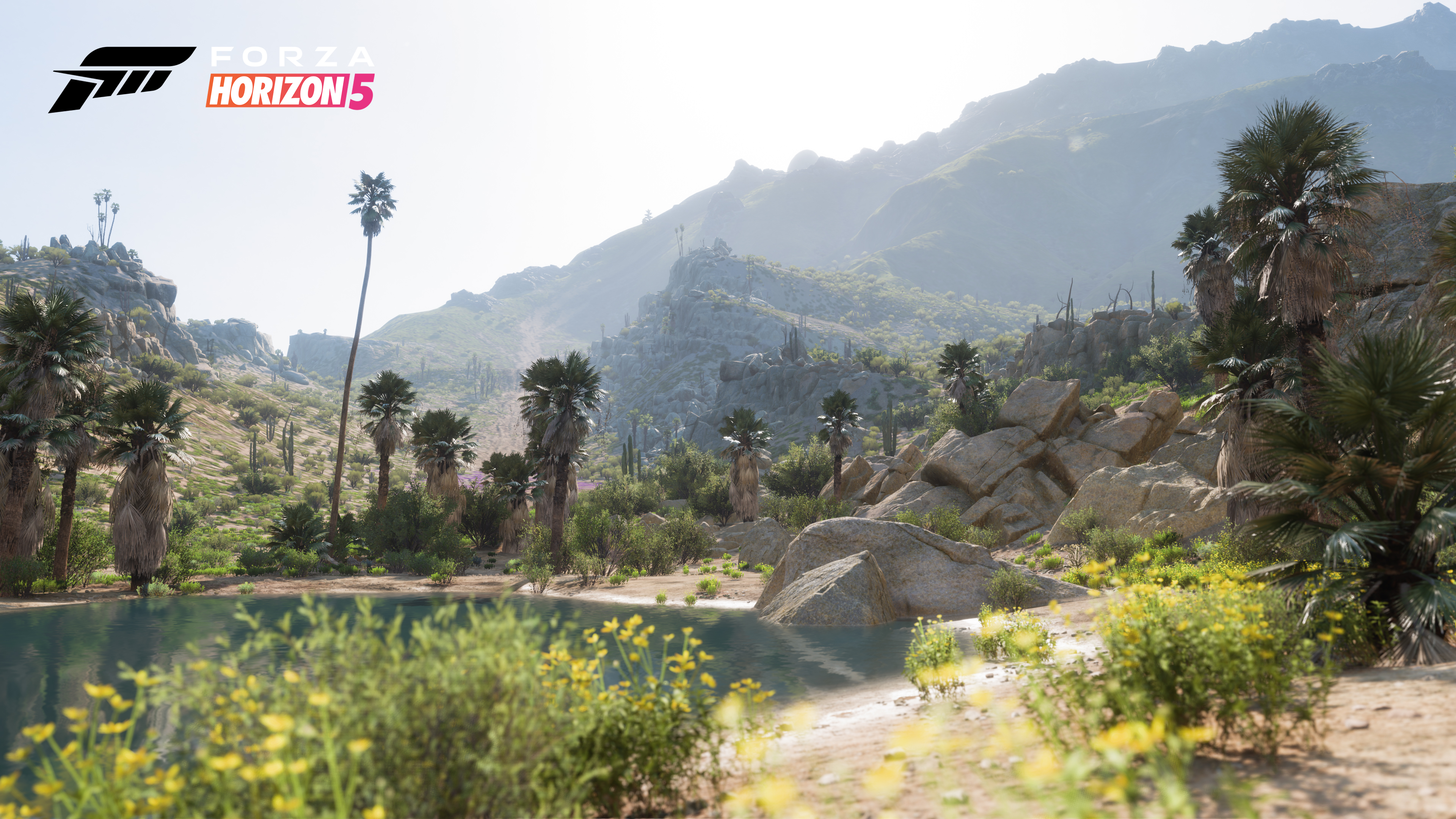 General 3840x2160 Forza Horizon 5 video games racing CGI rocks nature mountains PlaygroundGames
