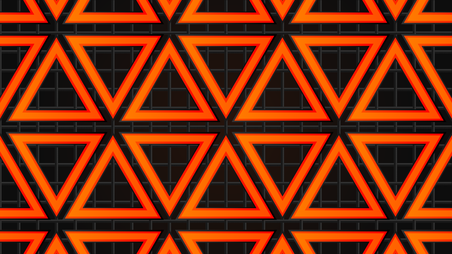 General 1920x1080 geometry geometric figures colorful abstract CGI digital art pattern artwork shapes triangle minimalism simple background orange