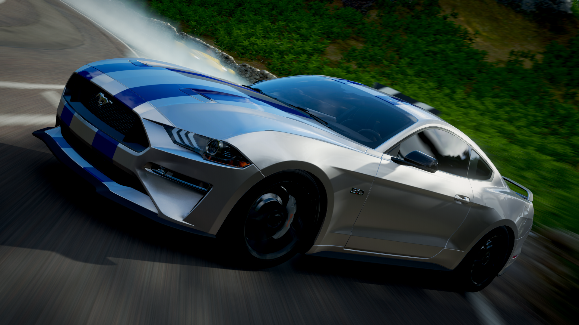 General 1920x1080 Shelby car Ford Ford Mustang Forza Horizon 4 CGI video games road side view