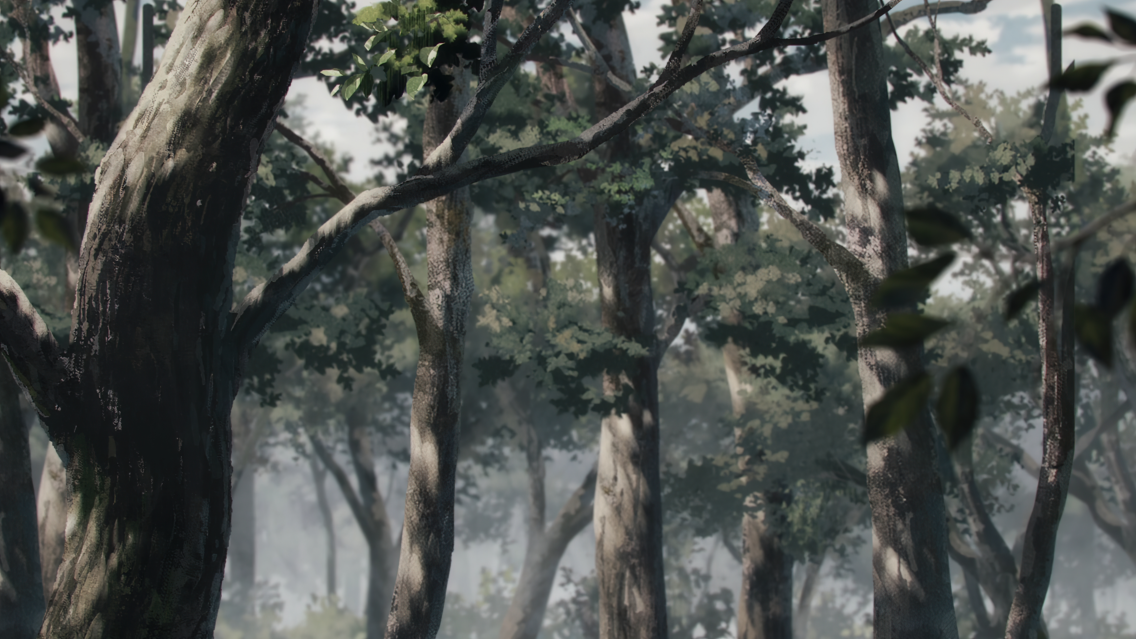 Anime 3840x2160 Chainsaw Man anime 4K anime screenshot trees forest nature