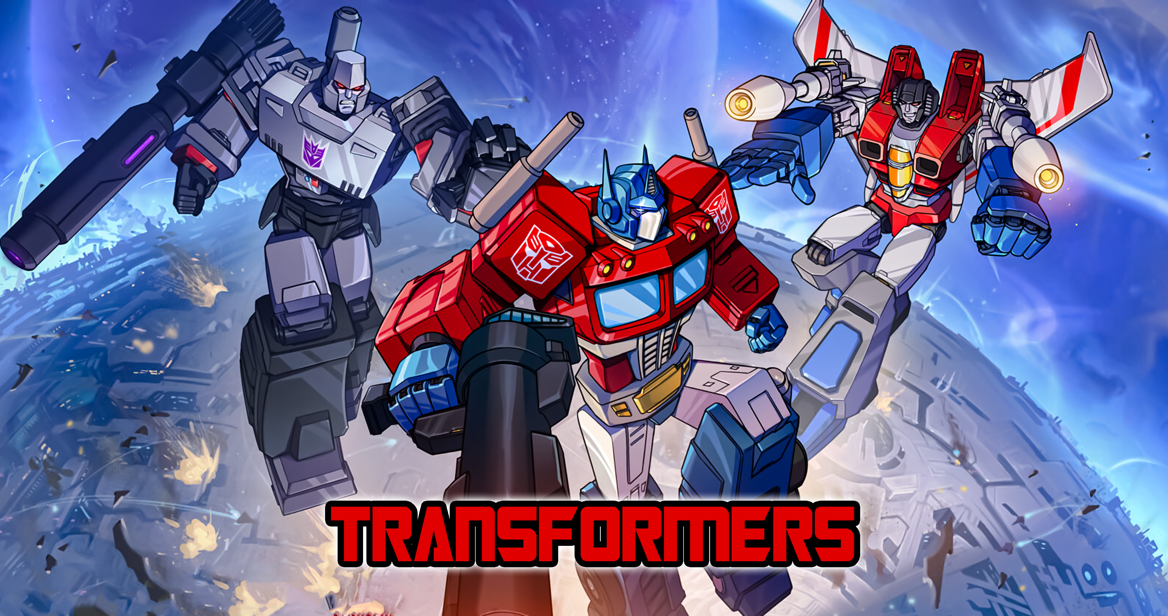 General 4096x2160 Transformers Transformers G1 Megatron Optimus Prime Hasbro digital art