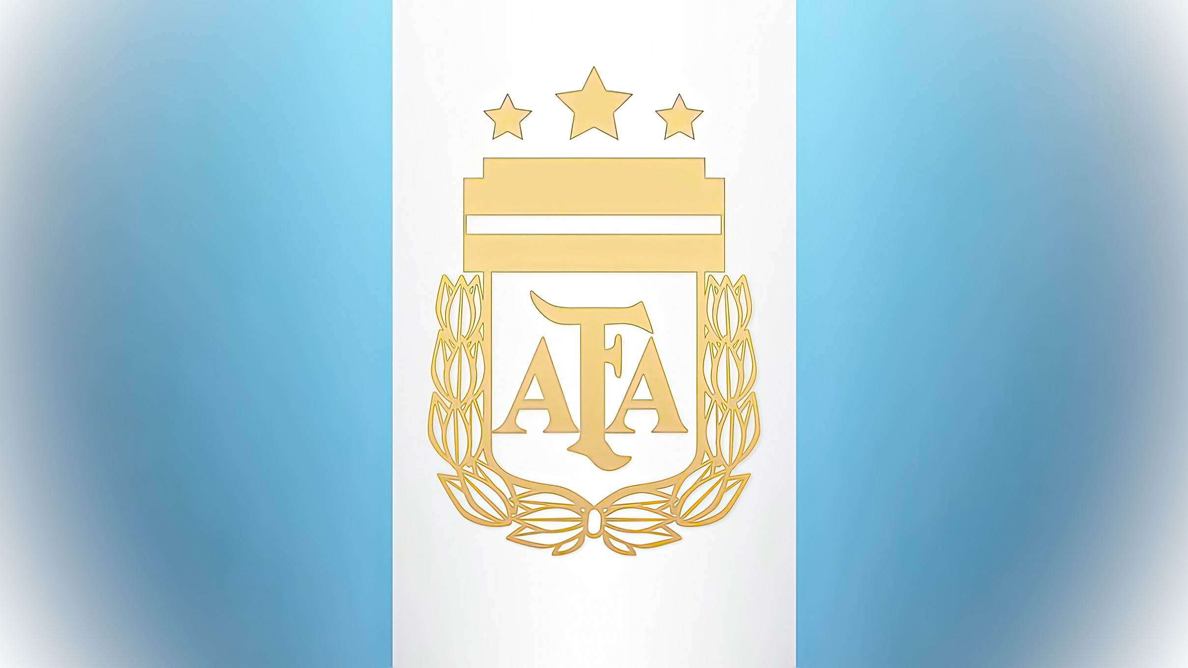 General 2418x1360 AFA Argentina soccer Football  simple background minimalism