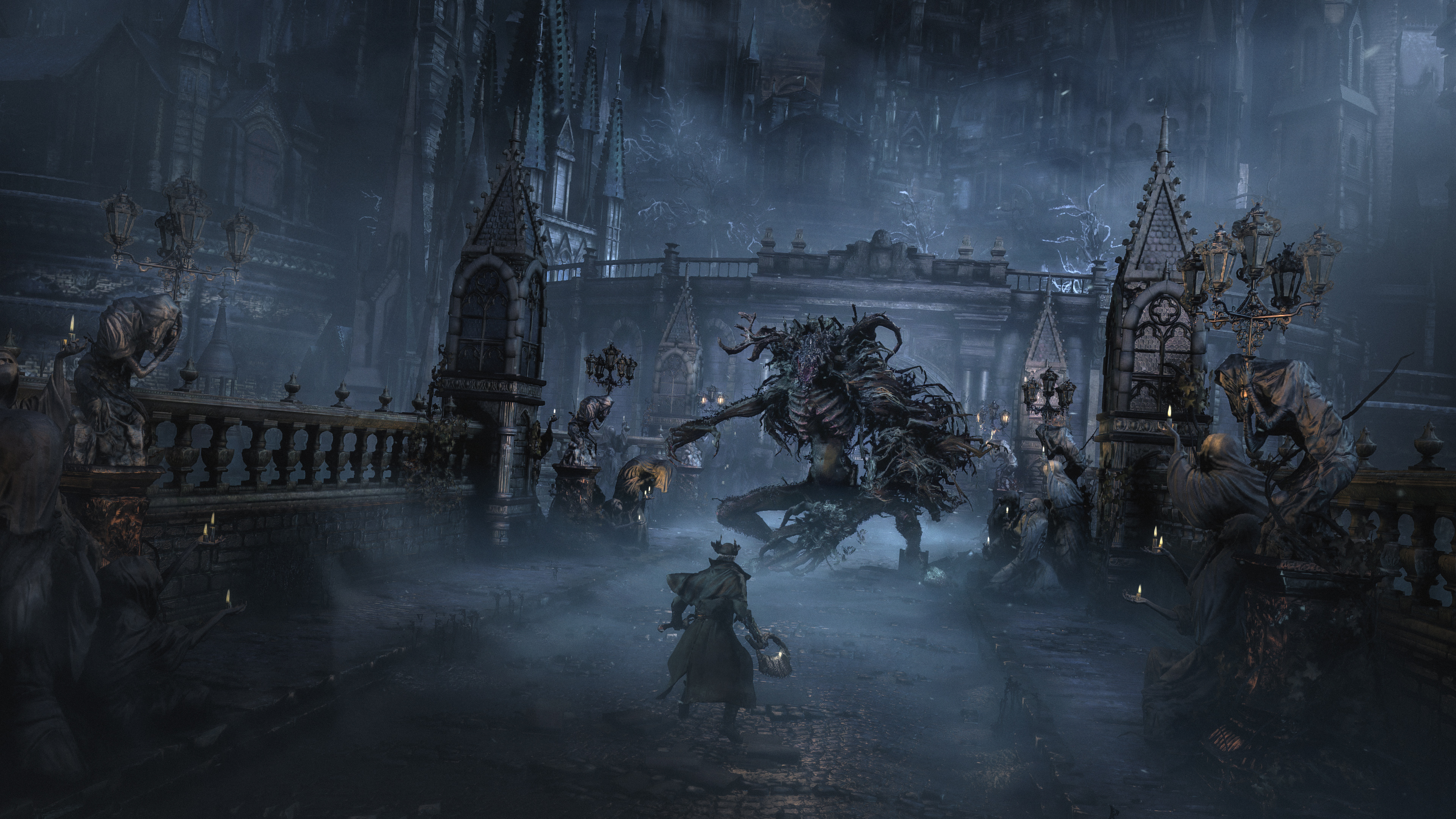 General 3840x2160 From Software Bloodborne screen shot video games video game art creature video game characters