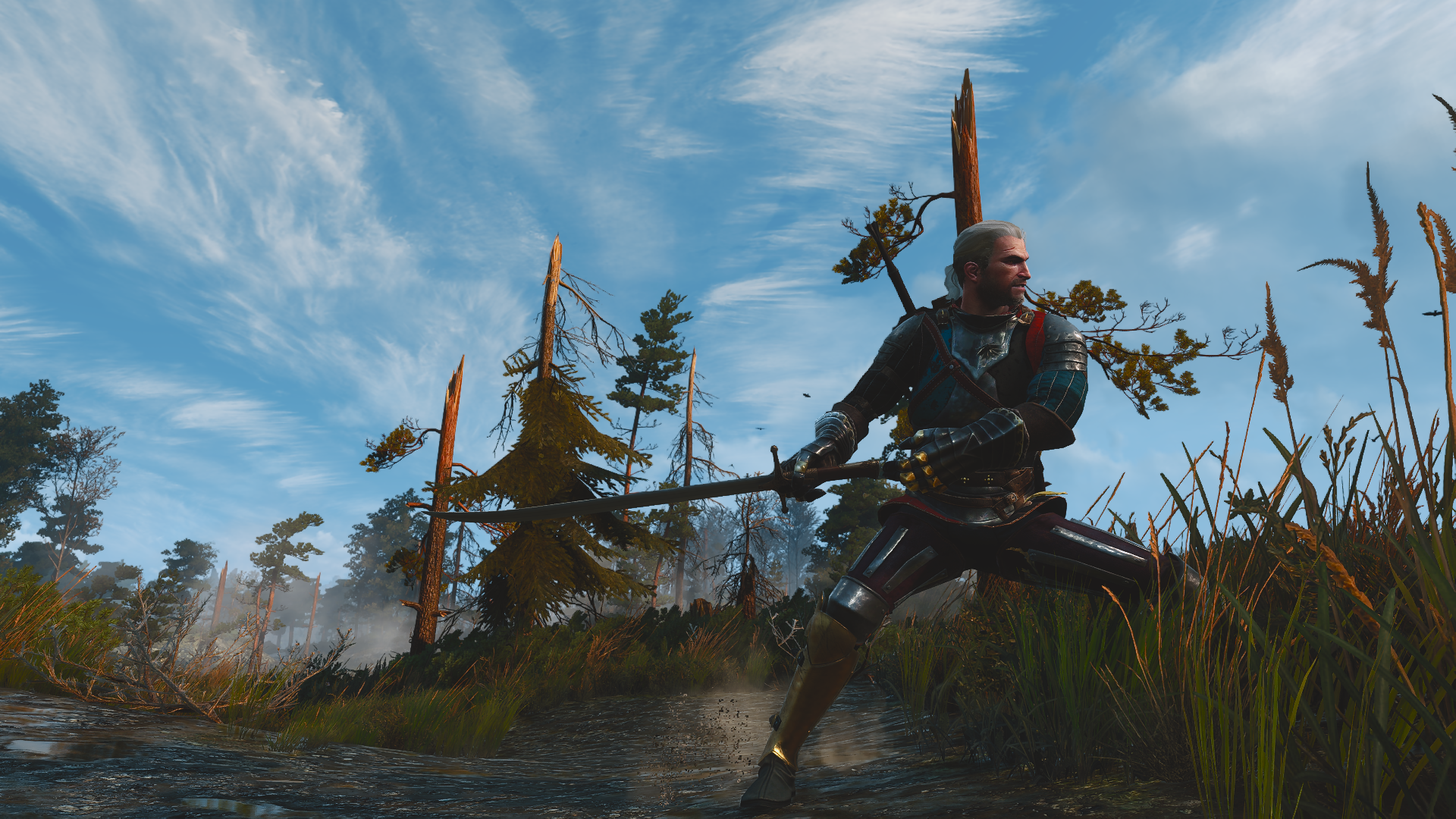 General 1920x1080 The Witcher 3: Wild Hunt The Witcher video game landscape medieval video games Geralt of Rivia CD Projekt RED video game characters book characters screen shot