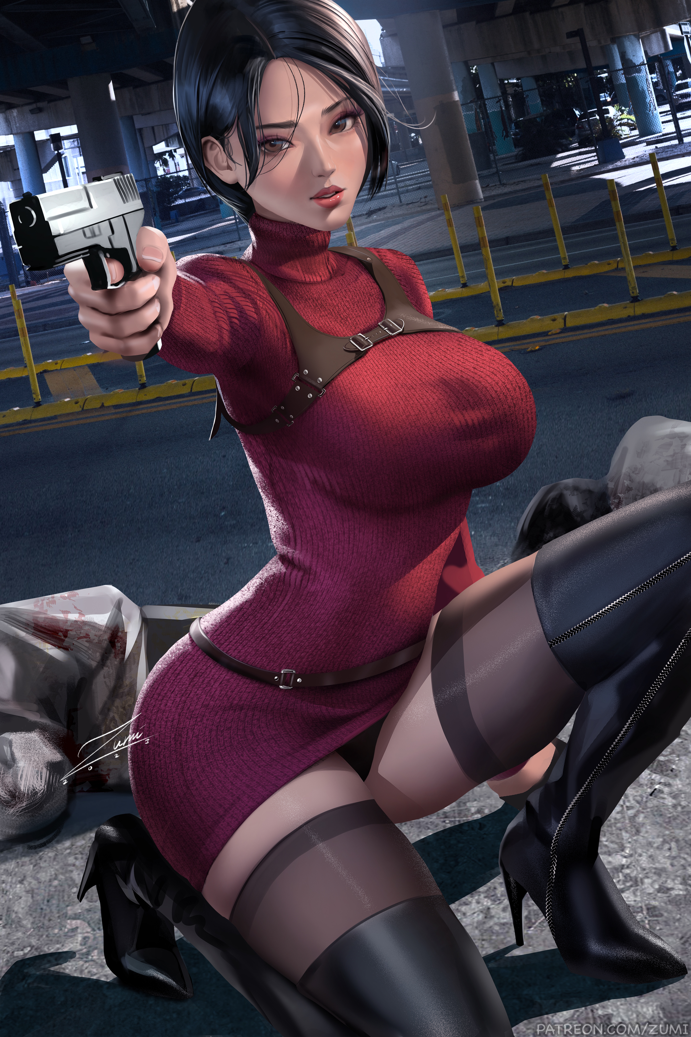 Ada, Ada Wong, women, video game characters, girls with guns