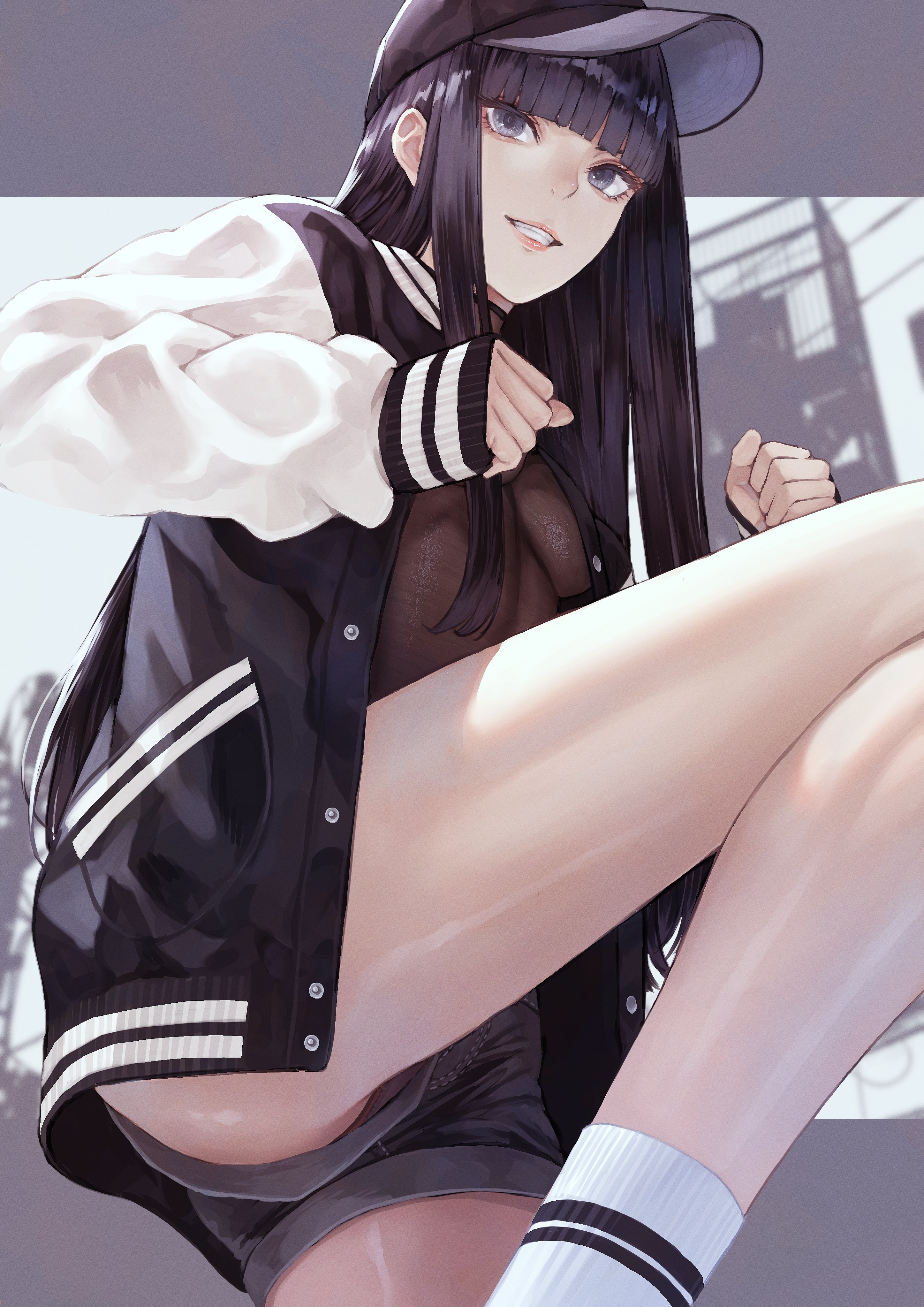 Anime 2894x4093 Kaoming artwork hat short shorts socks jacket