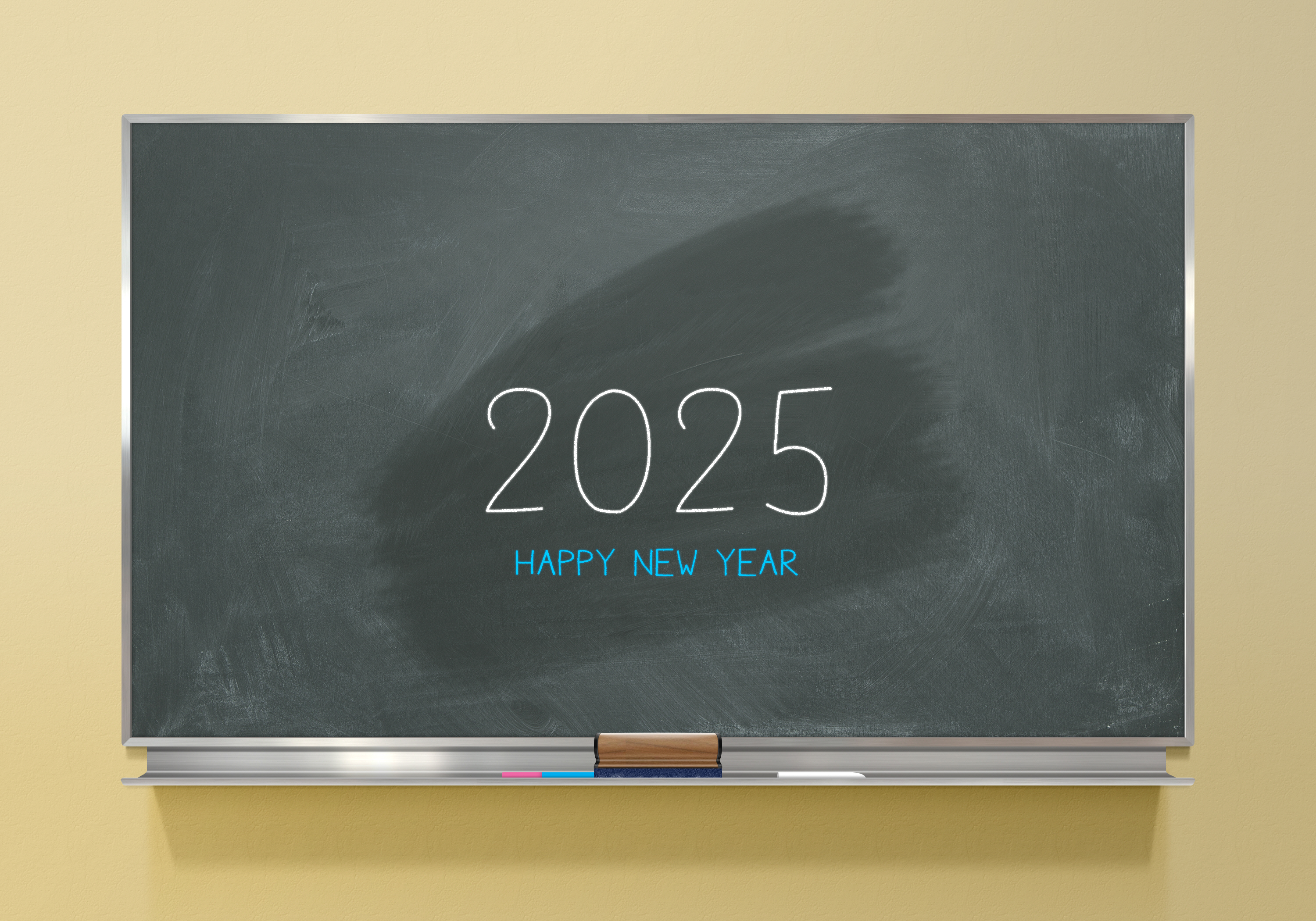 General 3000x2100 2025 (year) New Year chalkboard holiday simple background digital art