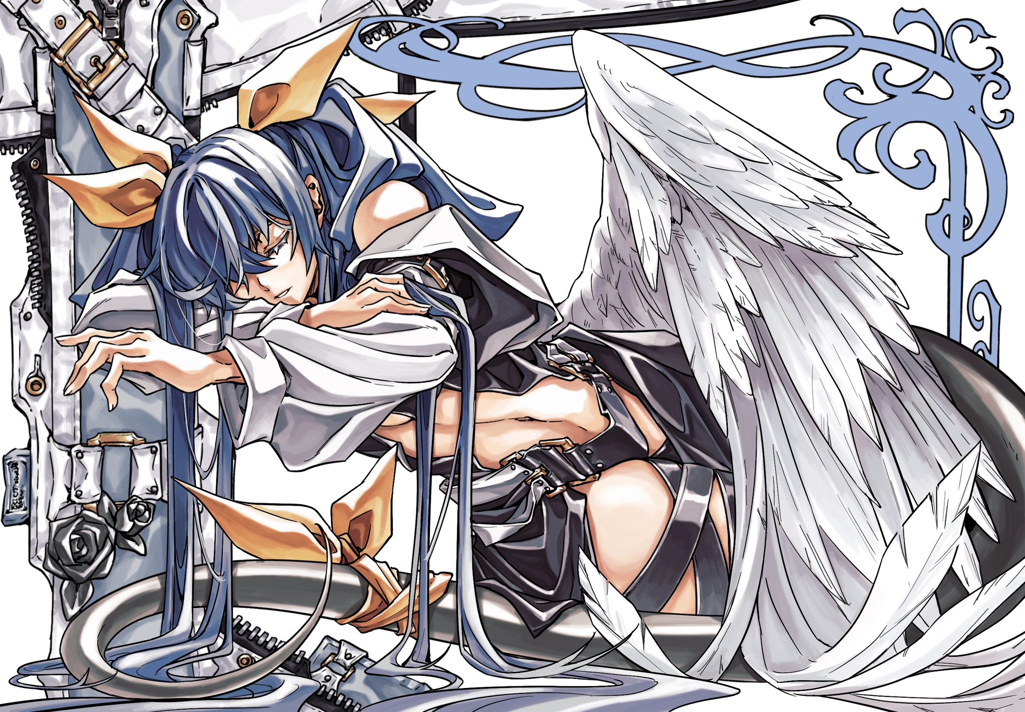 Anime 2048x1422 Guilty Gear Dizzy (Guilty Gear) anime girls anime girl with wings fighting games