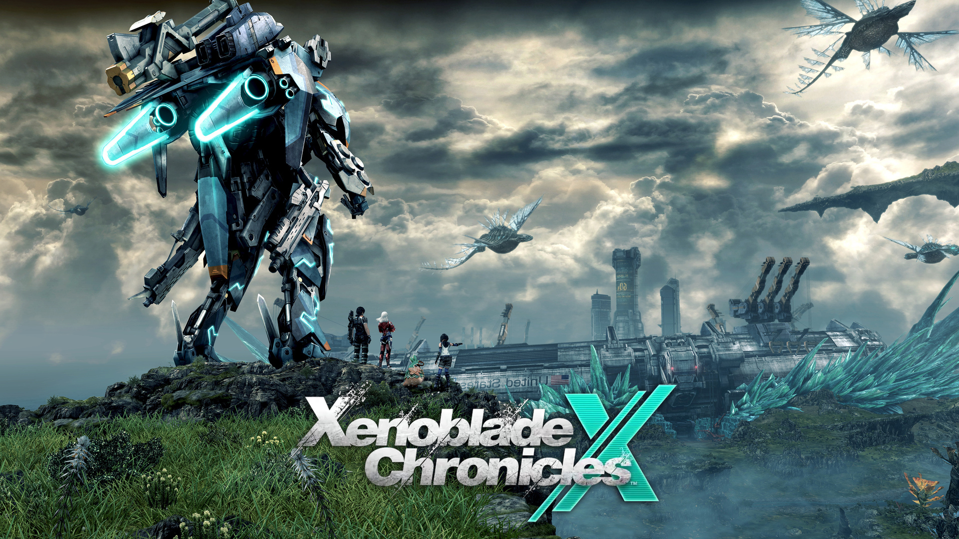 General 1920x1080 Xenoblade Chronicles Xenoblade Chronicles X anime games Wii U video game art mechs clouds sky video games grass video game characters