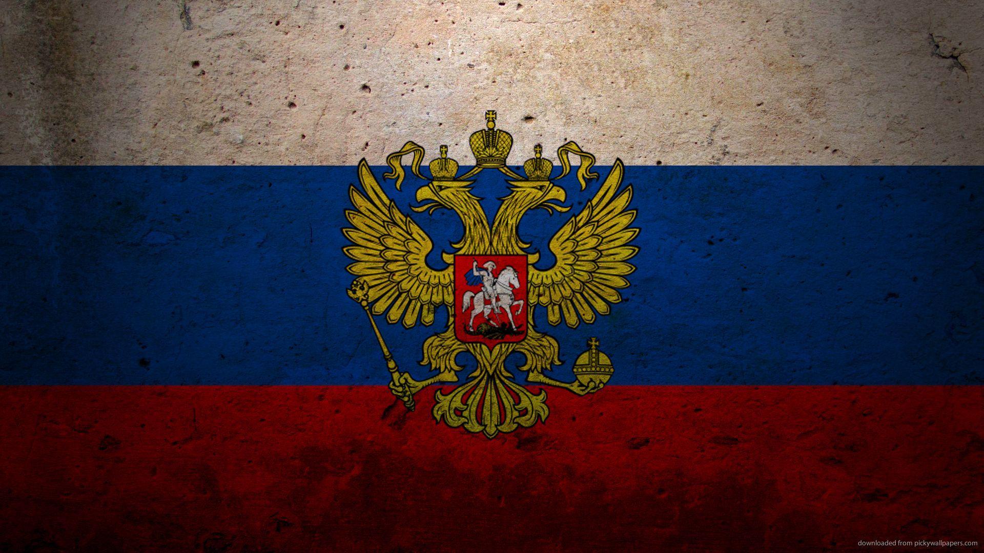 General 1920x1080 Russia flag grunge digital art watermarked