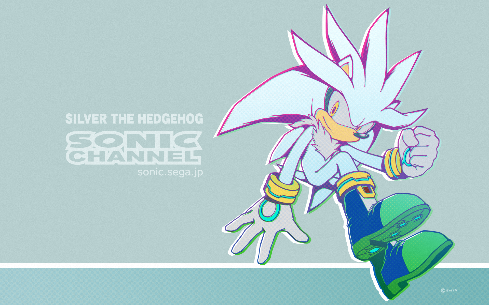 General 1920x1200 Sonic PC gaming comic art video game art video games simple background Silver the Hedgehog