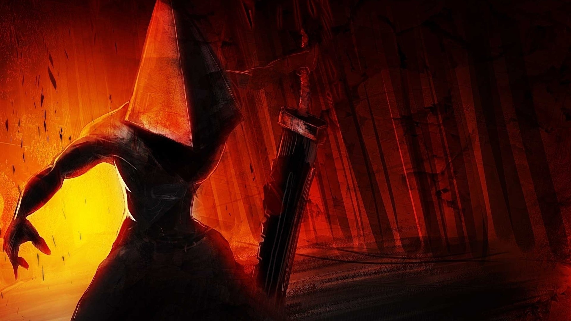 General 1920x1080 video games video game art Silent Hill Video Game Horror Pyramid Head creature horror