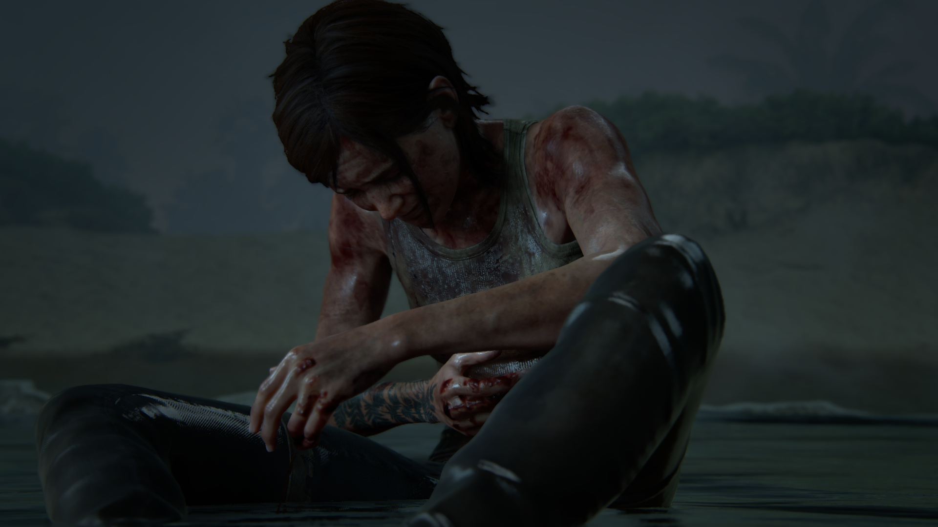 General 1920x1080 The Last of Us 2 video games screen shot Naughty Dog PlayStation 4 blood crying Ellie Williams