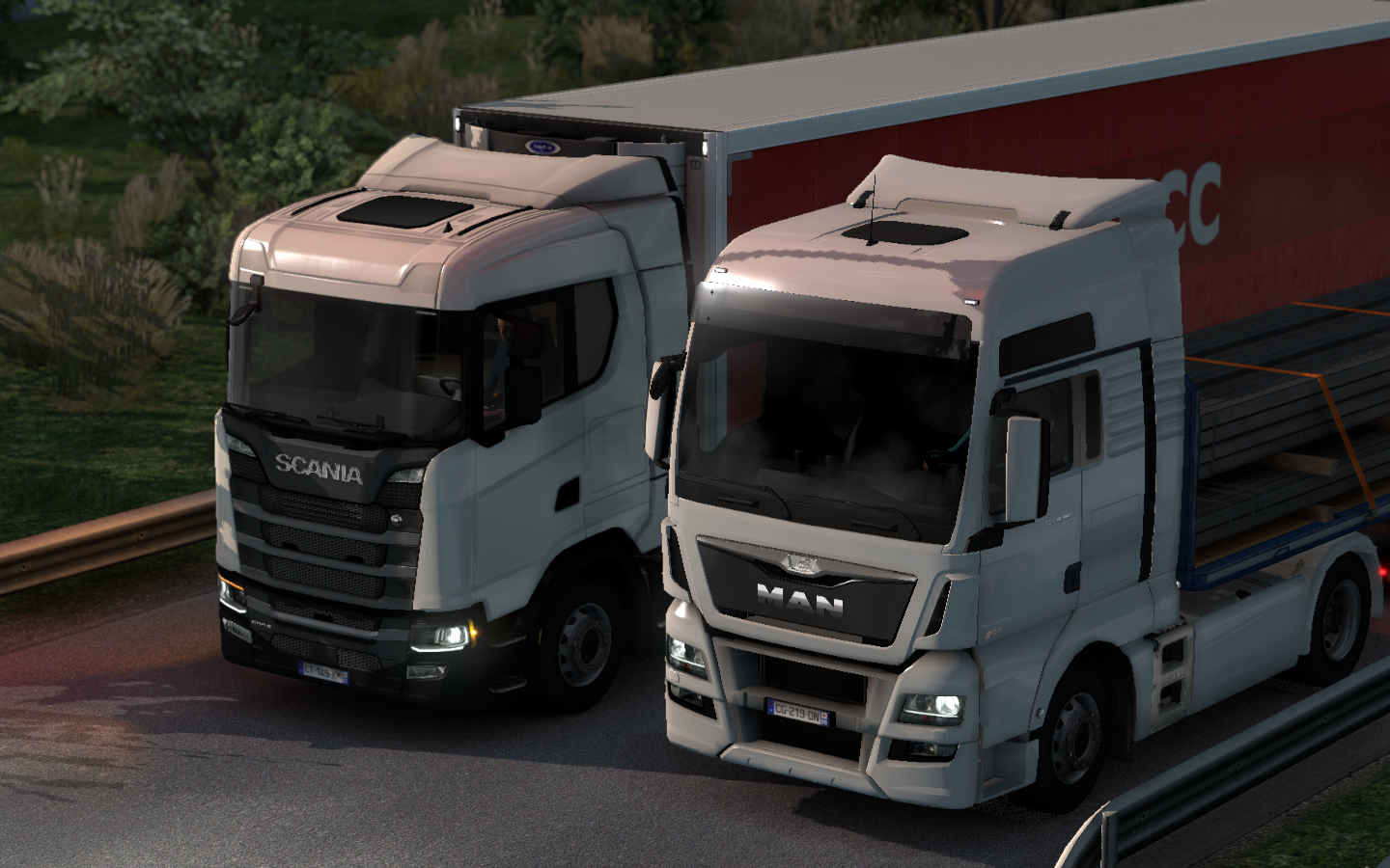 General 1440x900 Scania truck Euro Truck Simulator 2 video games PC gaming white trucks (vehicle) screen shot