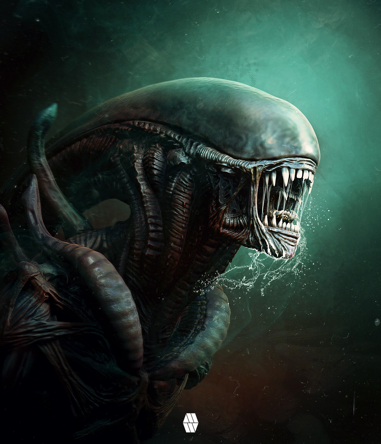 General 1295x1509 Marcus Whinney artwork creature science fiction horror Xenomorph movie characters