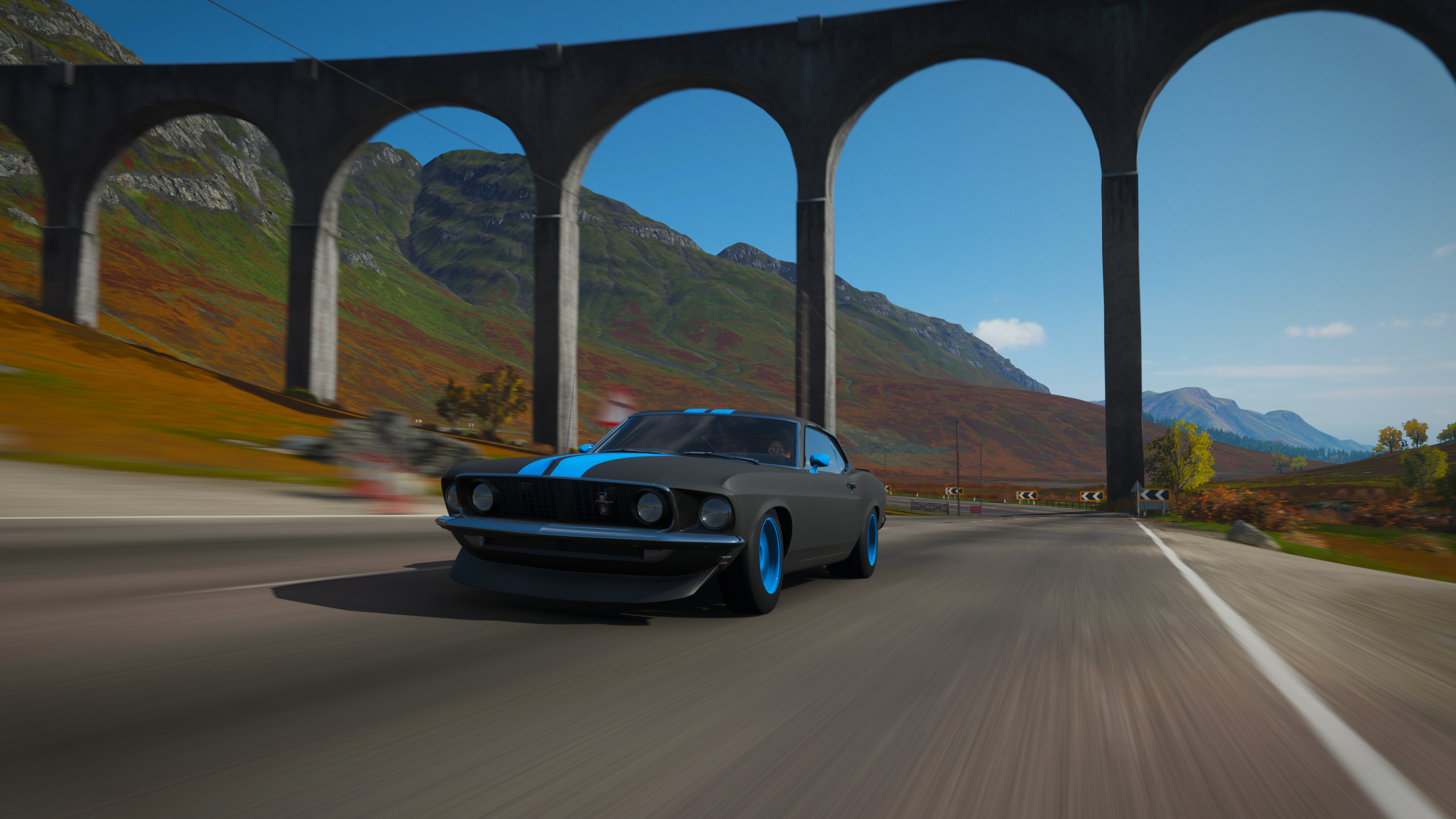 General 3840x2160 Forza Forza Horizon Forza Horizon 4 Ford Ford Mustang viaduct car Faster video games