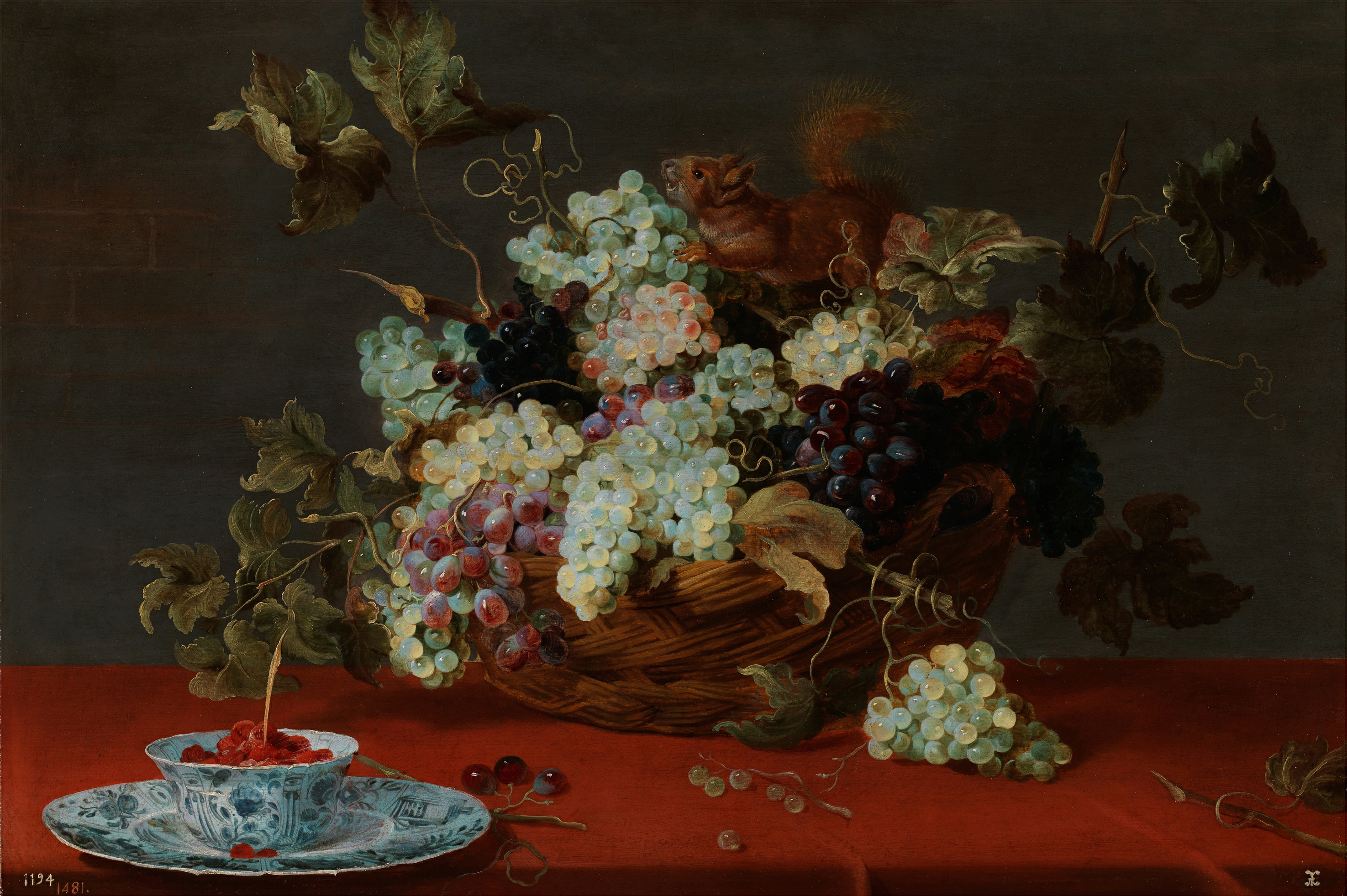 General 2950x1963 fruit oil painting painting classical grapes