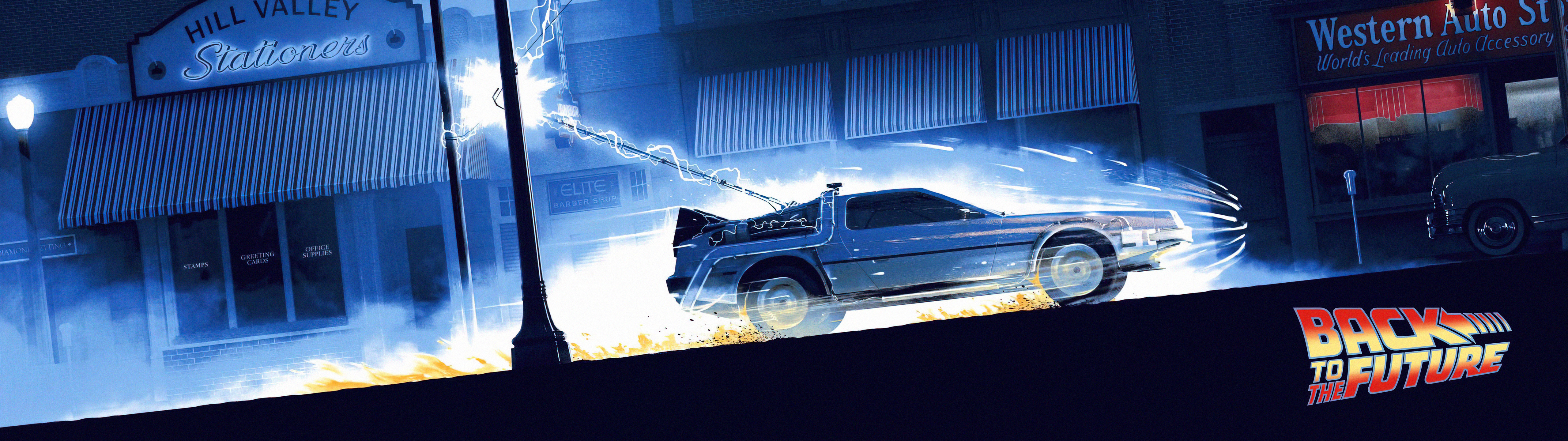 General 5120x1440 ultrawide Back to the Future movies DeLorean