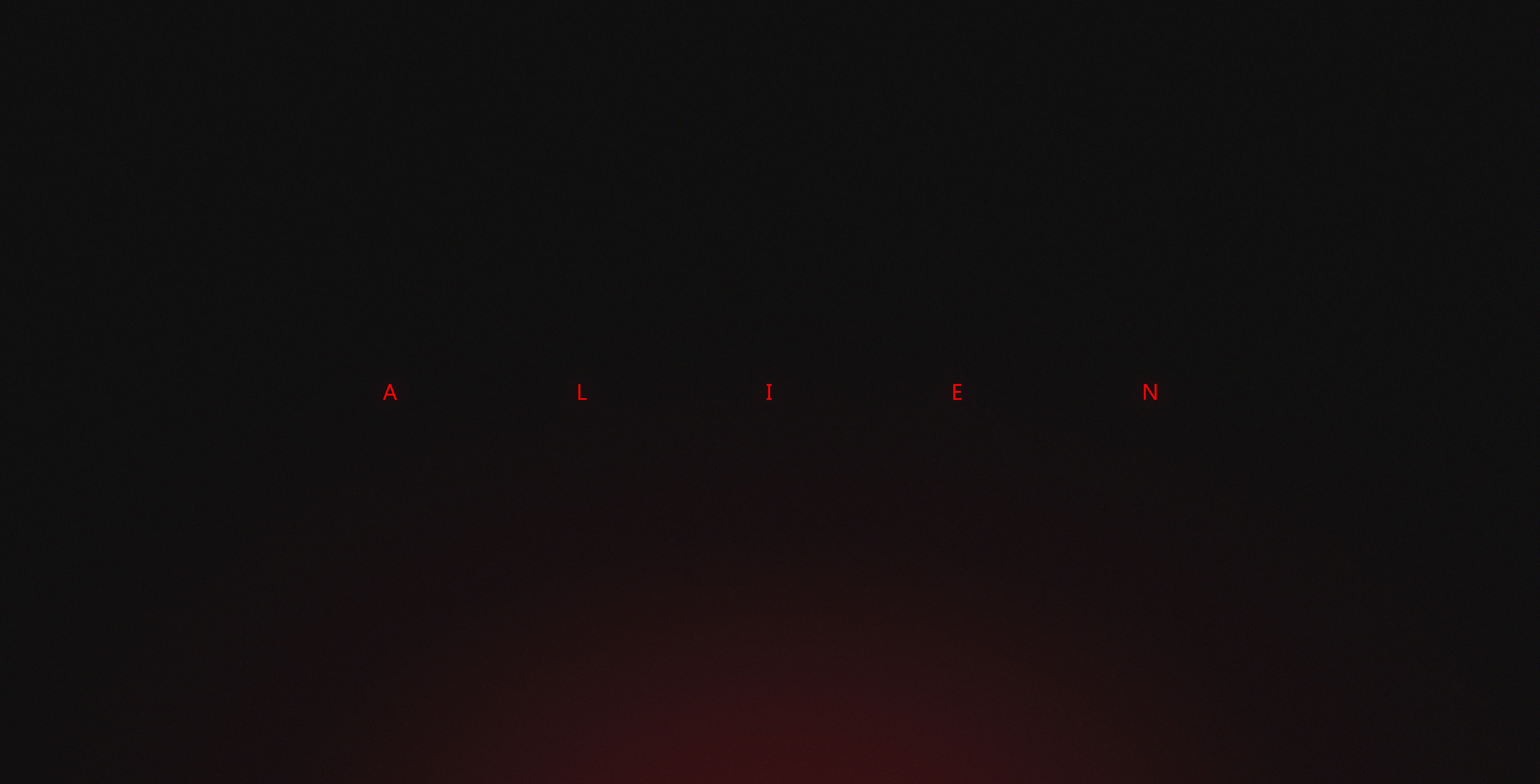 General 3840x1955 Alien (movie) minimalism simple background red