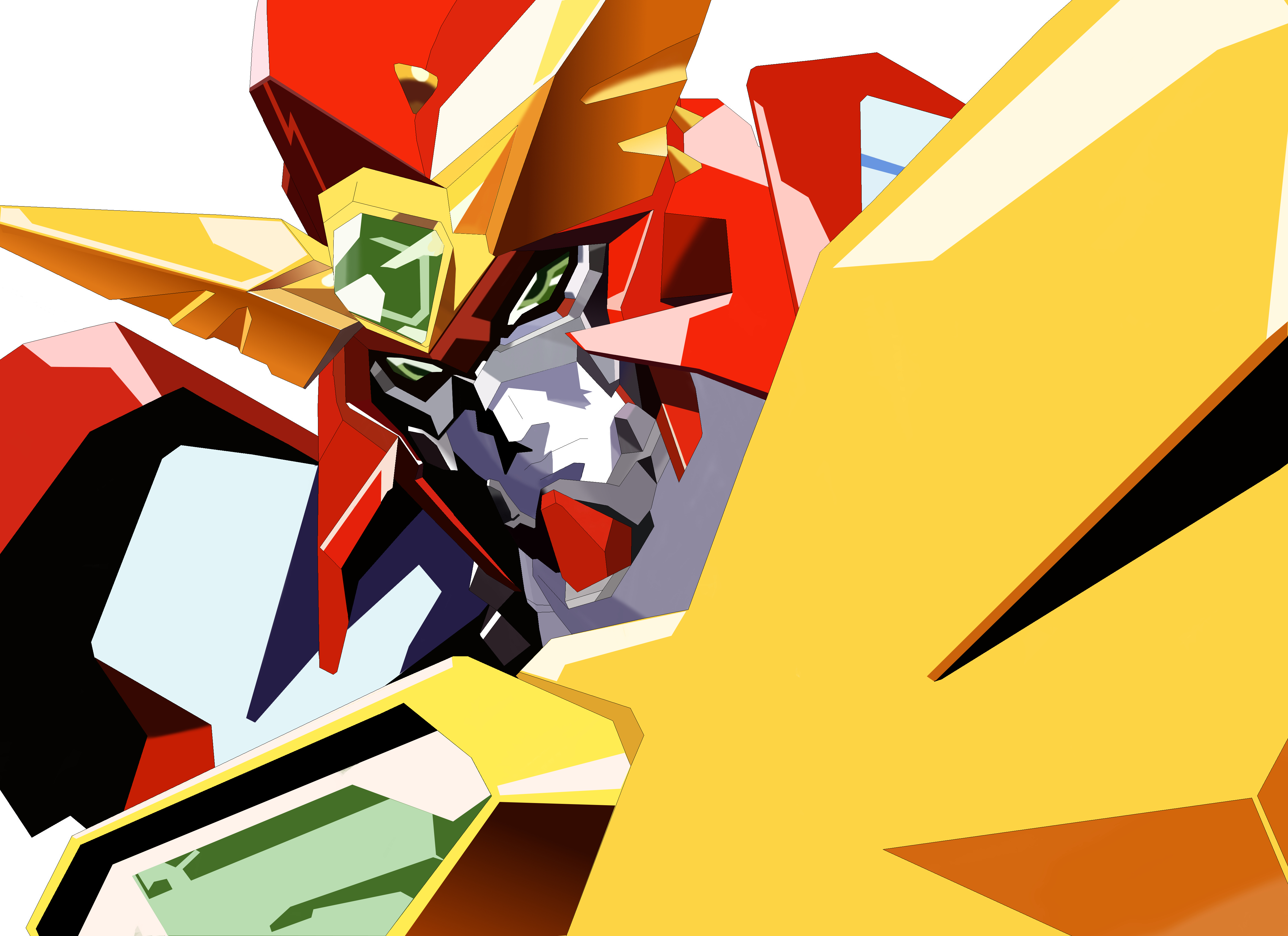 Anime 4679x3400 Compatible Kaiser Super Robot Taisen anime mechs artwork digital art fan art