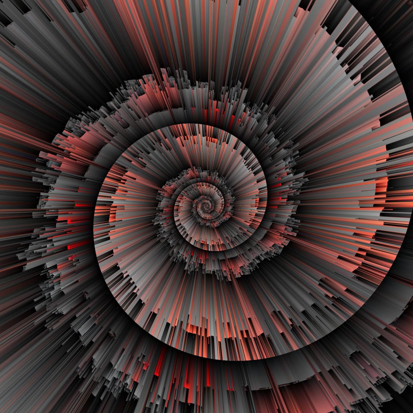 General 1440x1440 abstract spiral swirls digital art artwork