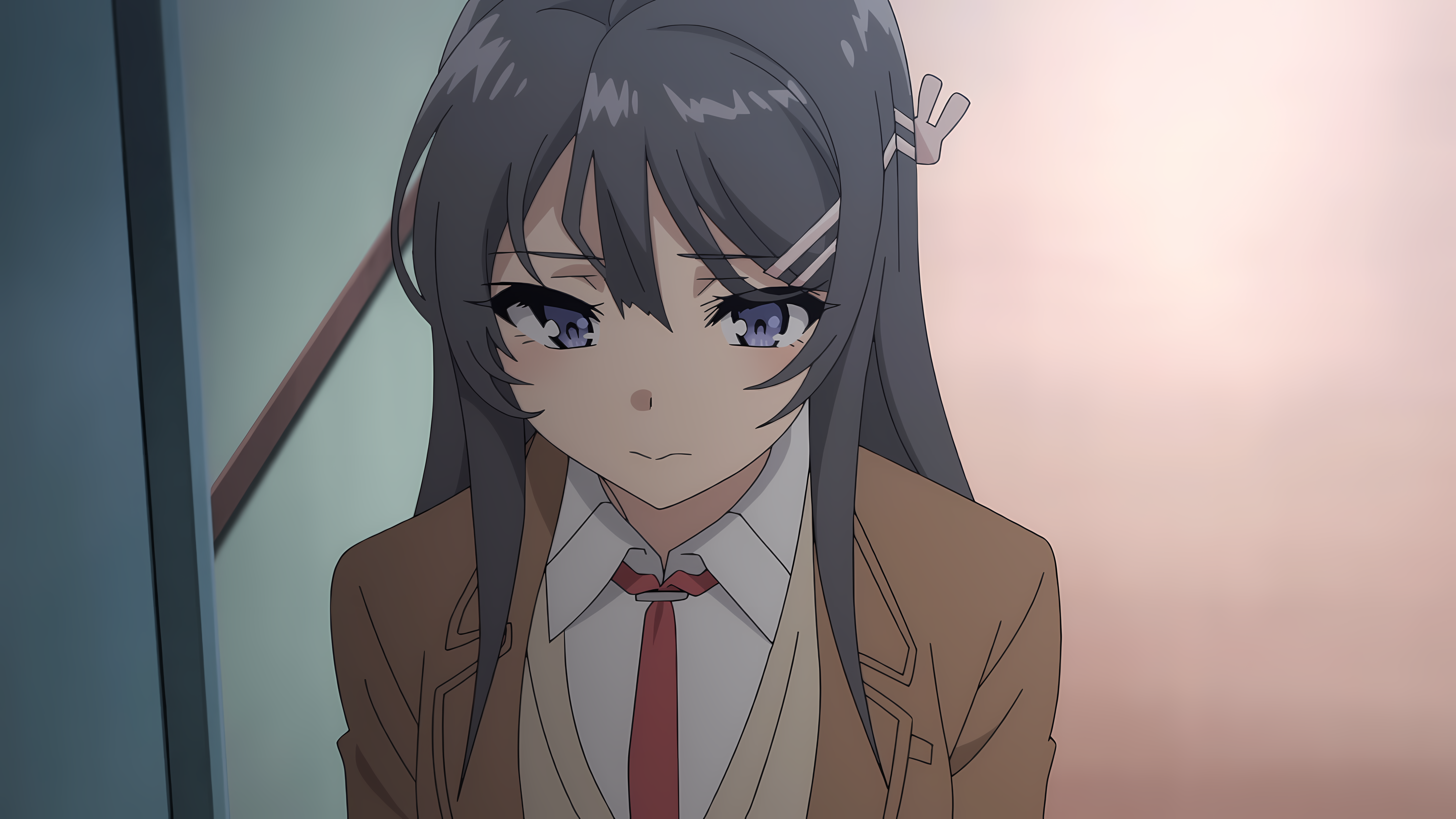 Anime 7680x4320 Sakurajima Mai Seishun Buta Yarō wa Bunny Girl-senpai no Yume wo Minai anime anime girls anime screenshot