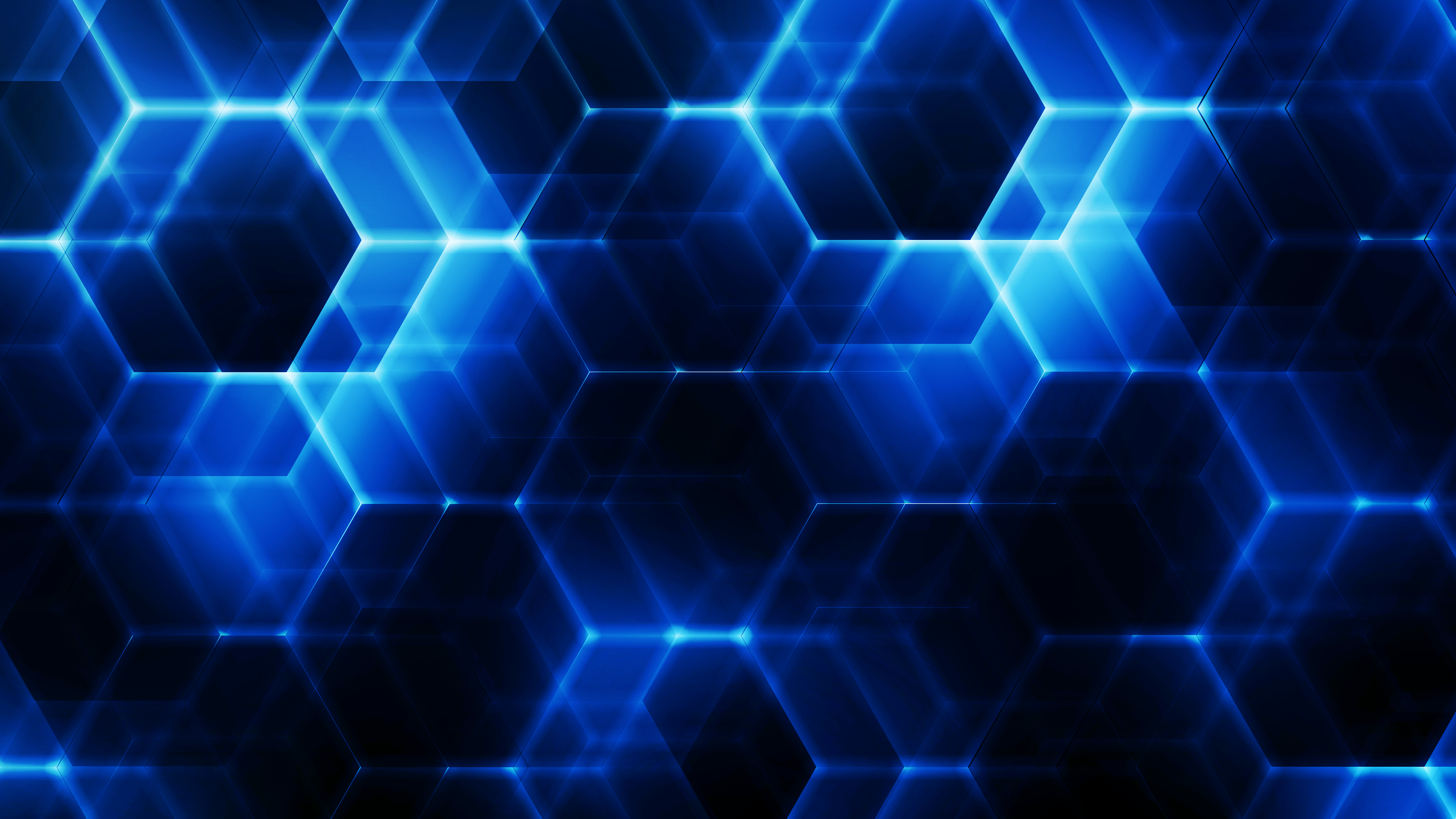 General 2732x1536 abstract hexagon FirstLightStudios blue