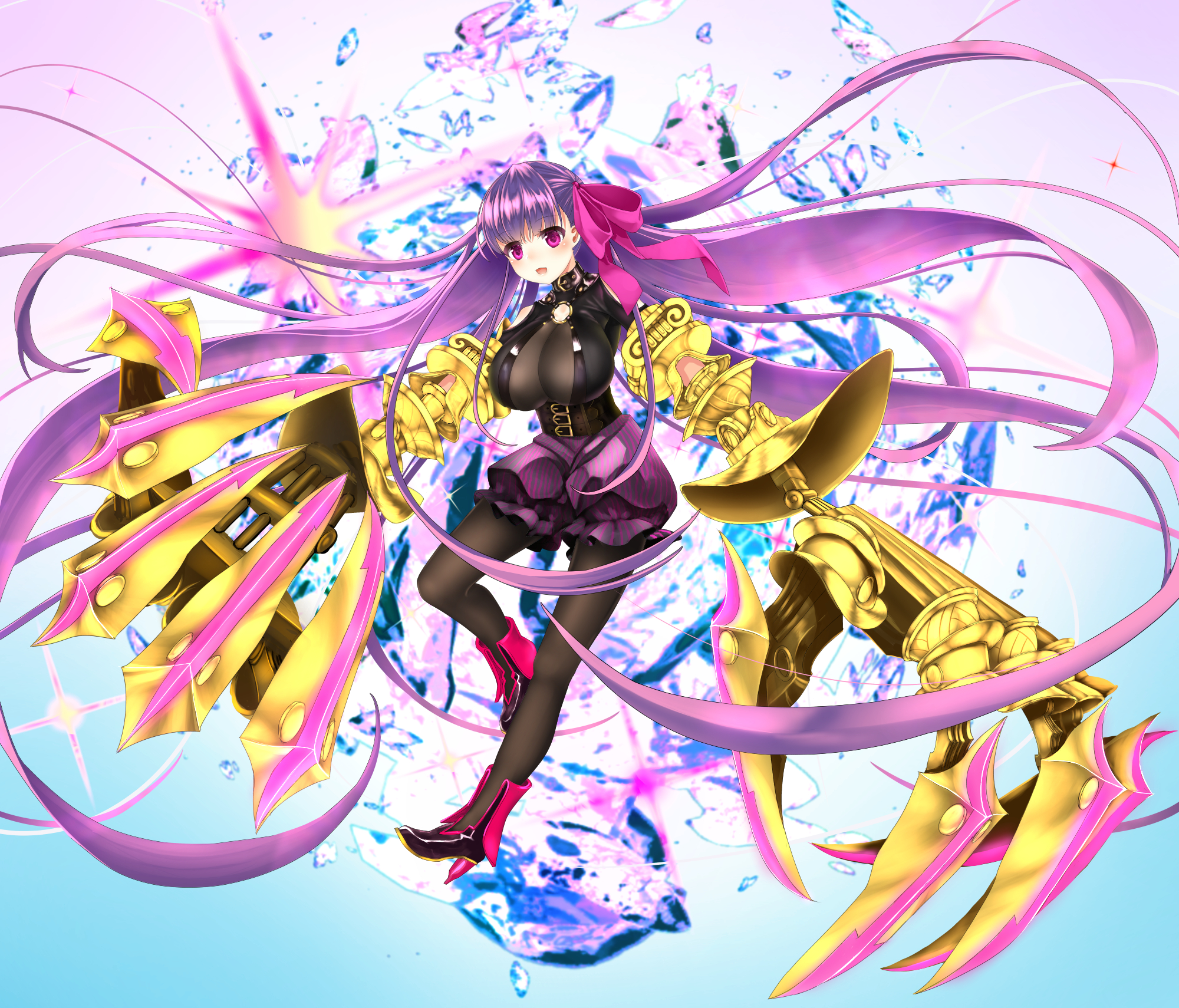 Anime 2000x1710 anime anime girls Fate series Fate/Extra CCC Fate/Grand Order Passionlip long hair purple hair artwork digital art fan art purple eyes