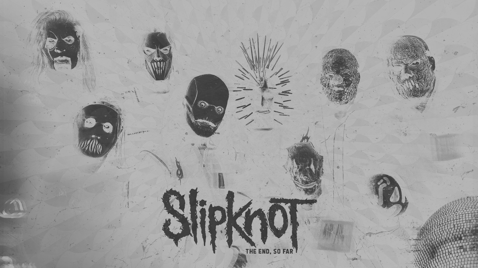 General 1920x1080 Slipknot The End, So Far metal band negative digital art