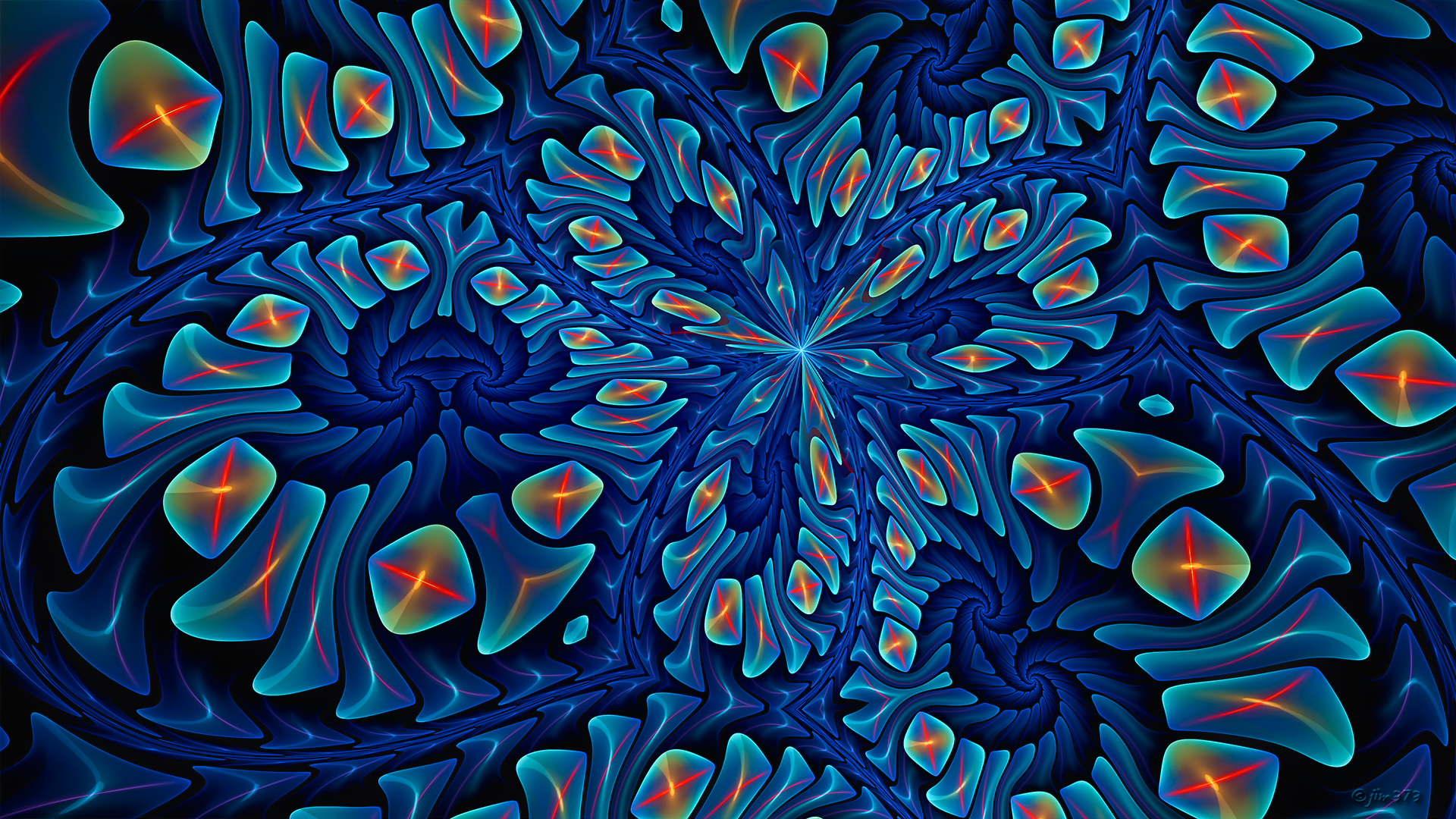 General 1920x1080 abstract fractal digital art artwork watermarked