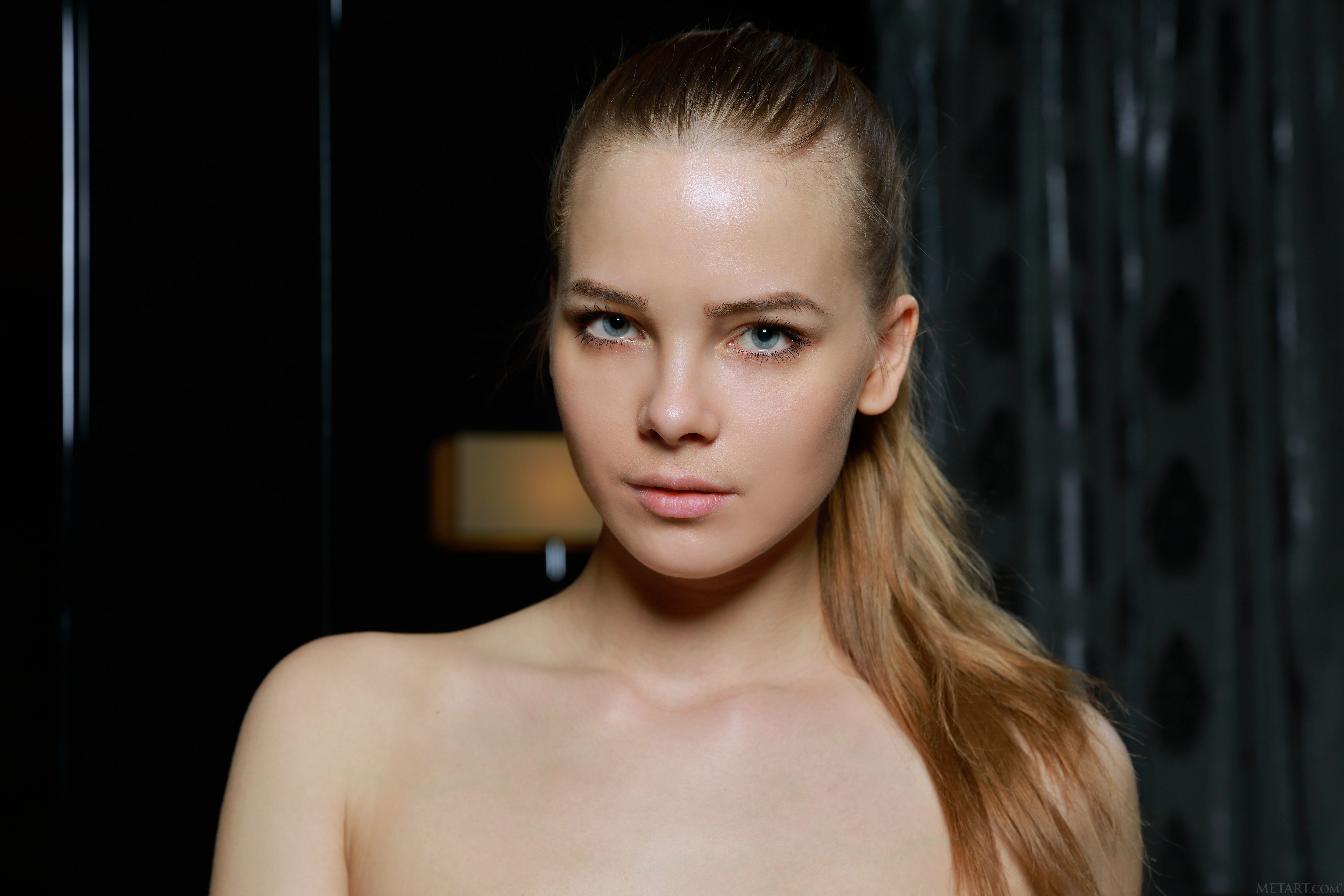 Carolina Sampaio Russian Model Blue Eyes Women Blonde Face