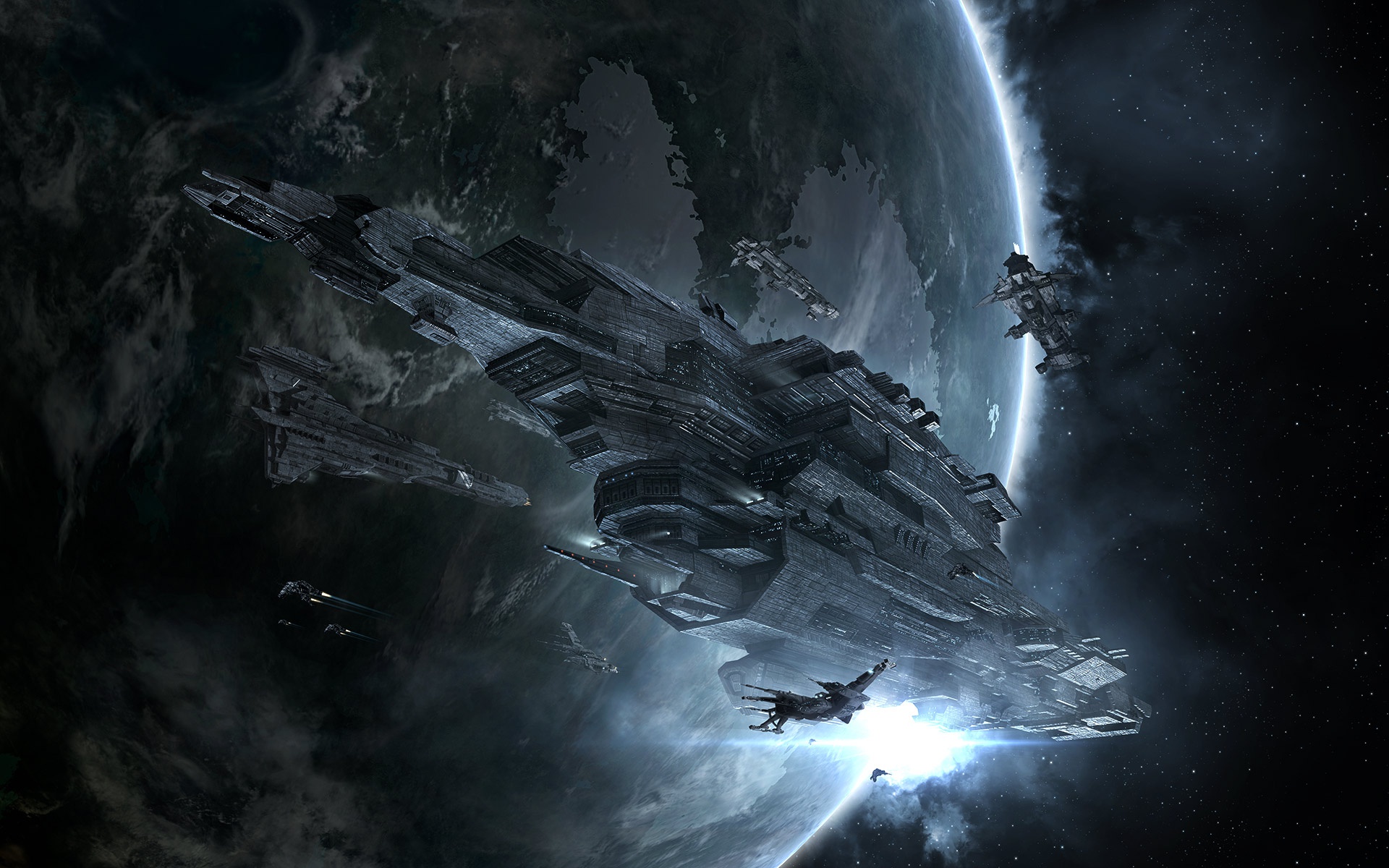 General 1920x1200 EVE Online PC gaming video game art space science fiction
