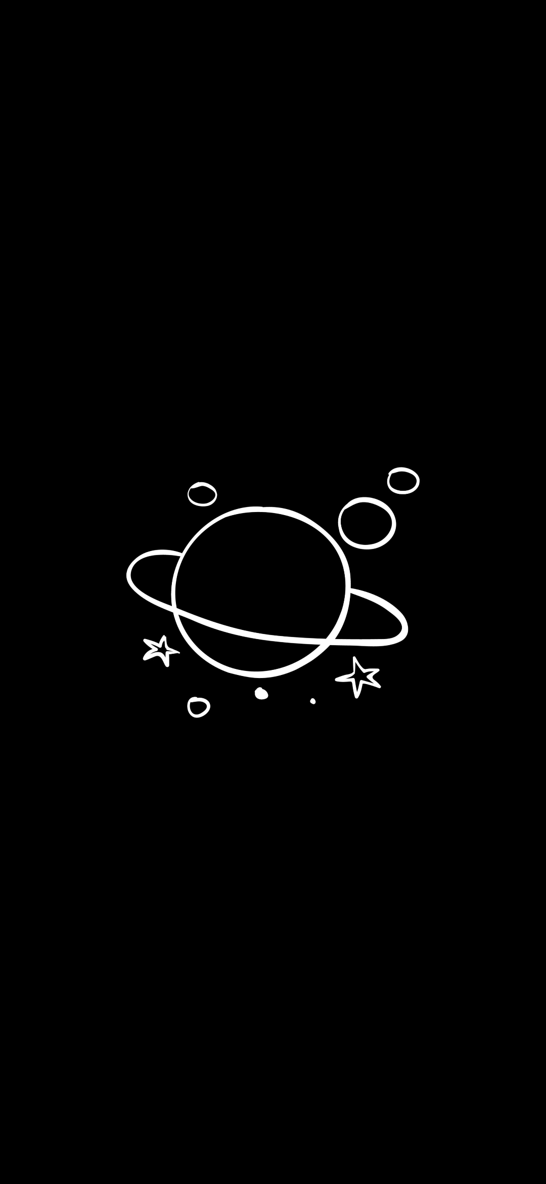General 1080x2340 black background space planet