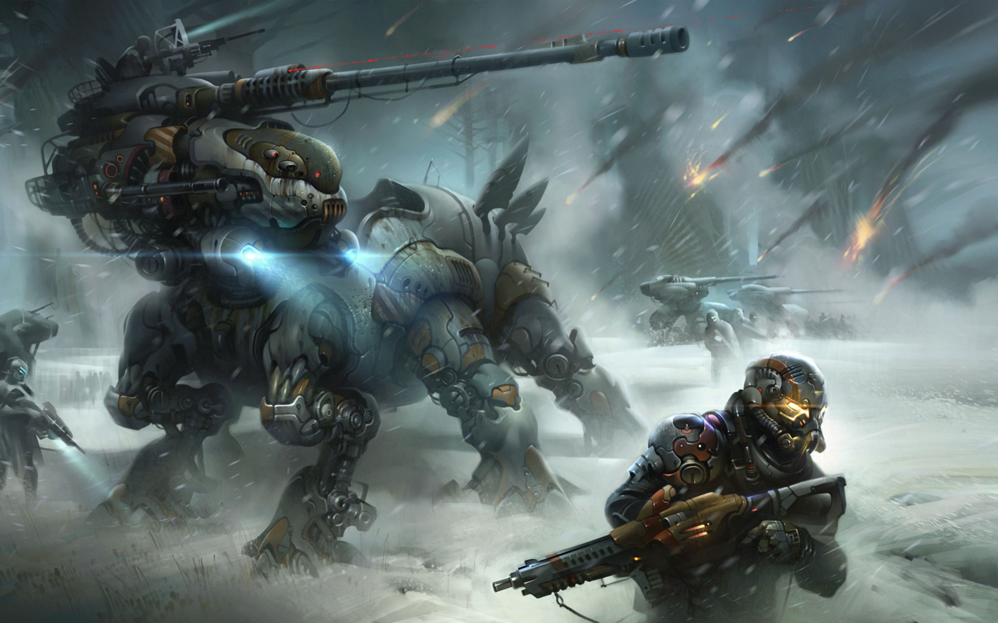 General 3840x2400 Destiny 2 video games science fiction soldier war snow fallen (destiny) concept art