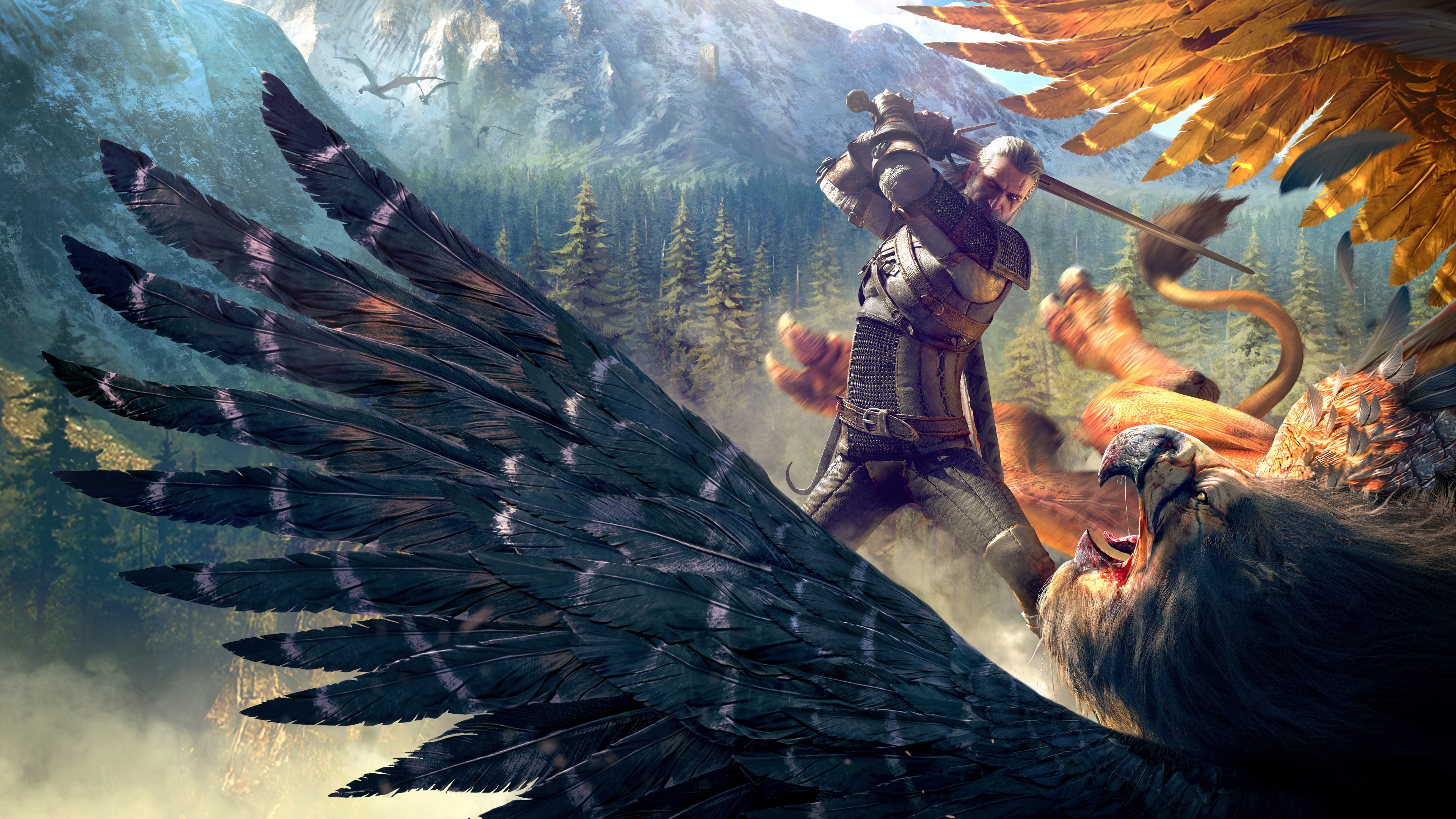 General 3840x2160 The Witcher video games The Witcher 3: Wild Hunt creature