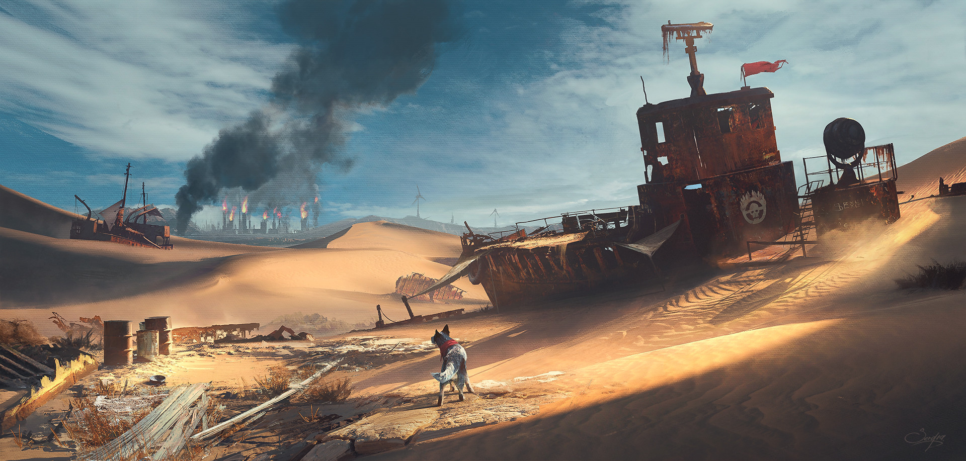 General 1920x917 digital art artwork Mad Max Mad Max (game) video game art video games desert apocalyptic