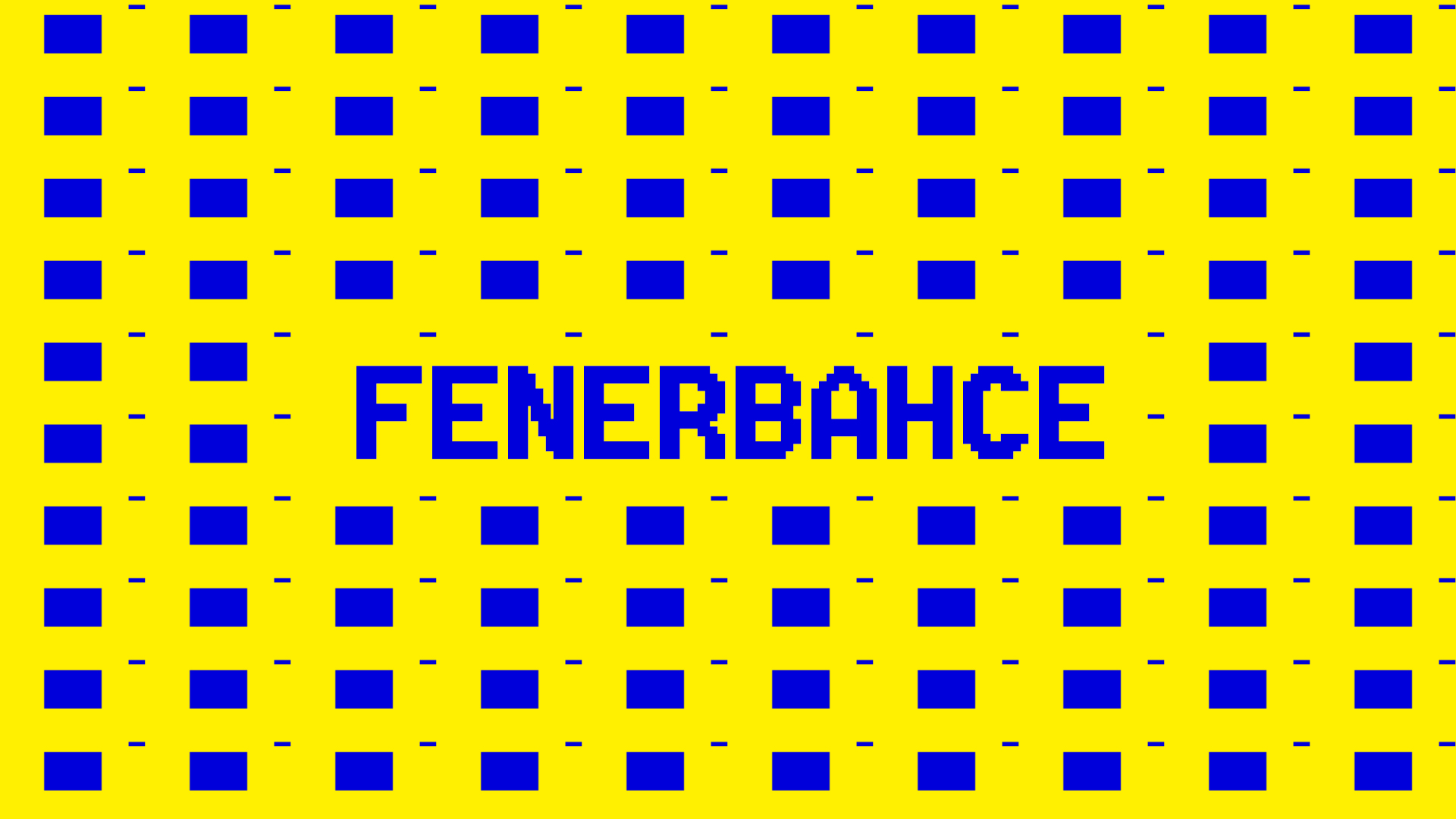 General 1920x1080 Fenerbahçe pixels yellow background soccer clubs Turkey