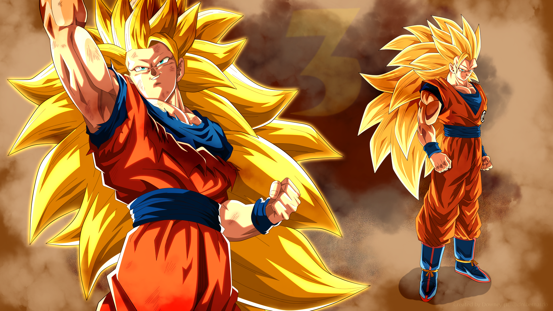 Anime 1920x1080 Son Goku Super Saiyan 3 Dragon Ball Shounen Super Saiyan anime boys anime muscles fist