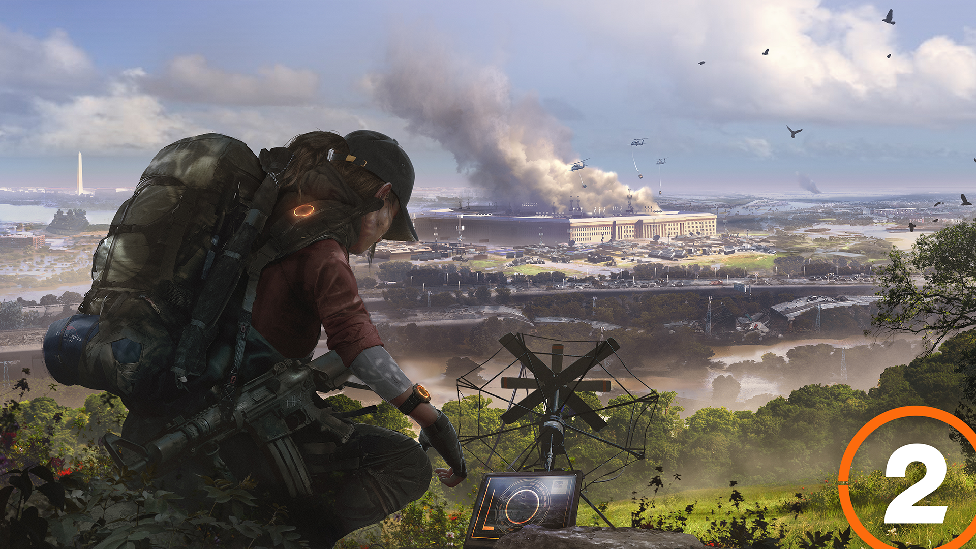 General 1920x1080 Tom Clancy's The Division 2 video game art PC gaming apocalyptic video games