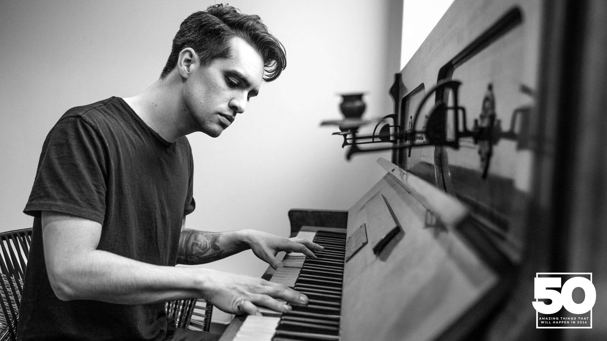 People 2000x1125 Panic at the Disco! Brendon Urie emo piano music pianists men musical instrument