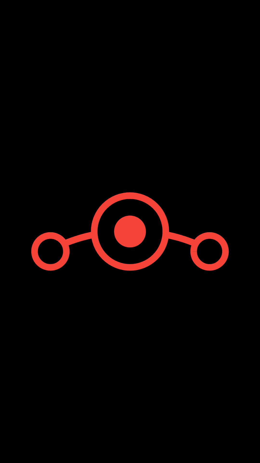 General 1080x1920 black Lineage OS Android (operating system) symbols logo minimalism red digital art