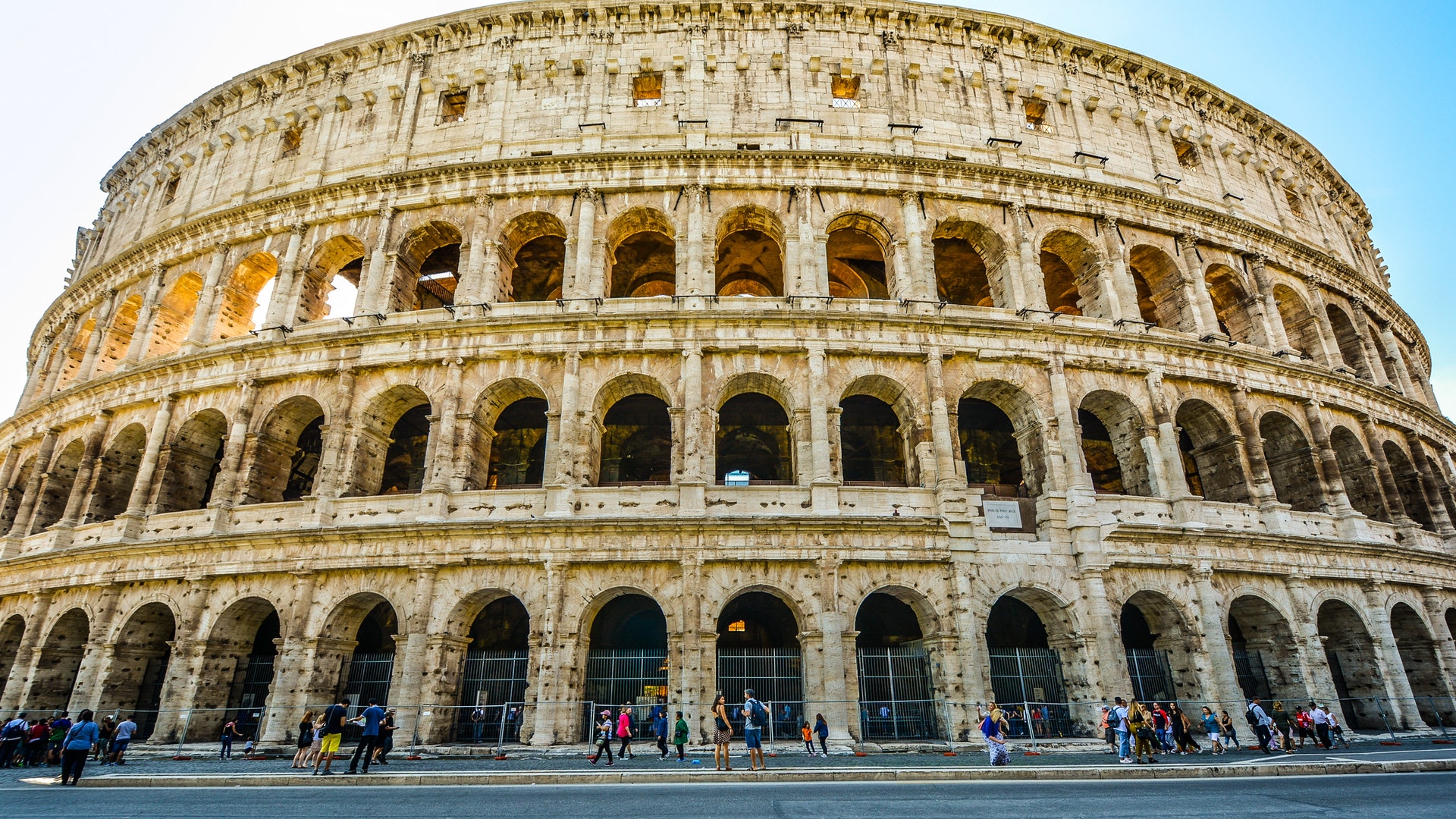 General 1920x1080 architecture tourist Colosseum Rome Ancient Rome ancient history ruins Italy city landmark World Heritage Site