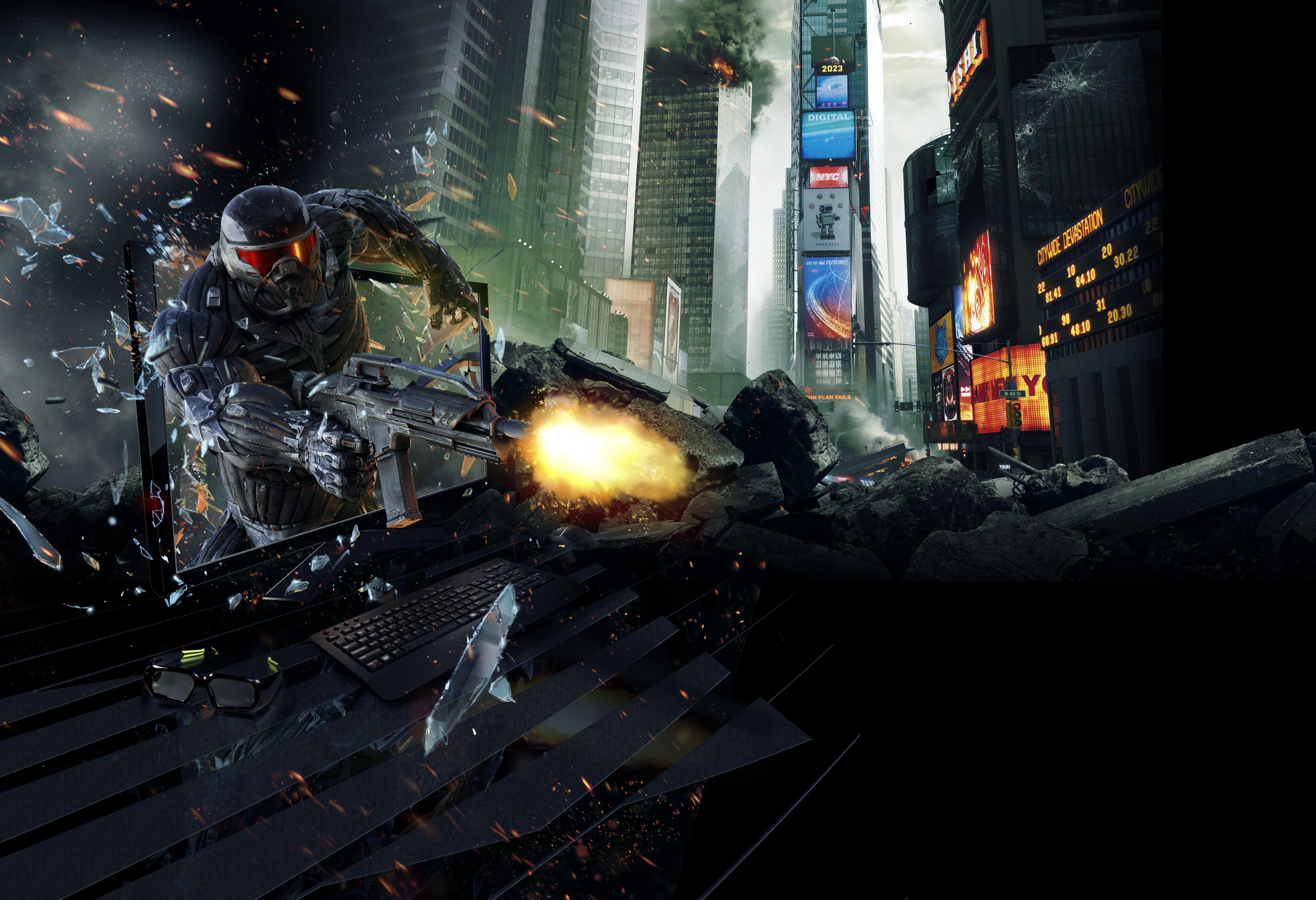 General 5479x3750 Crysis 2 video games video game art science fiction weapon