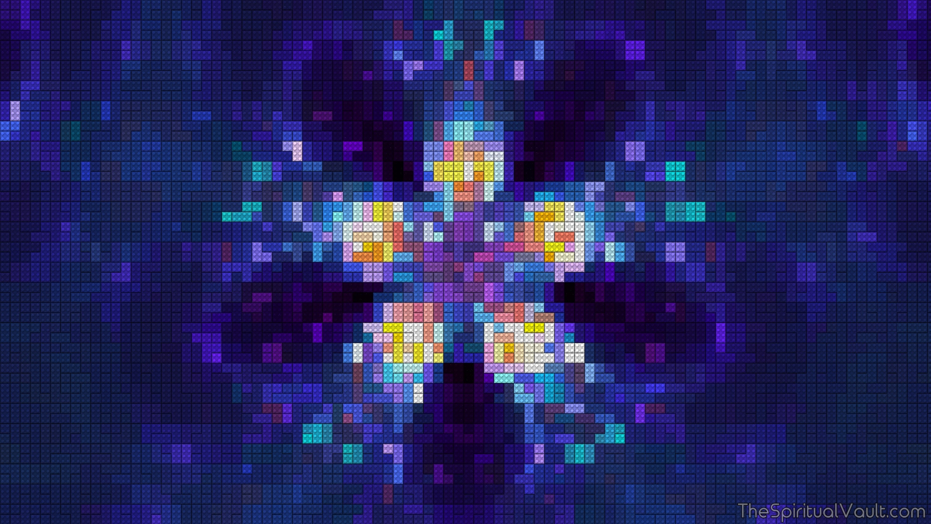 General 1920x1080 petals LEGO abstract fractal colorful digital art texture