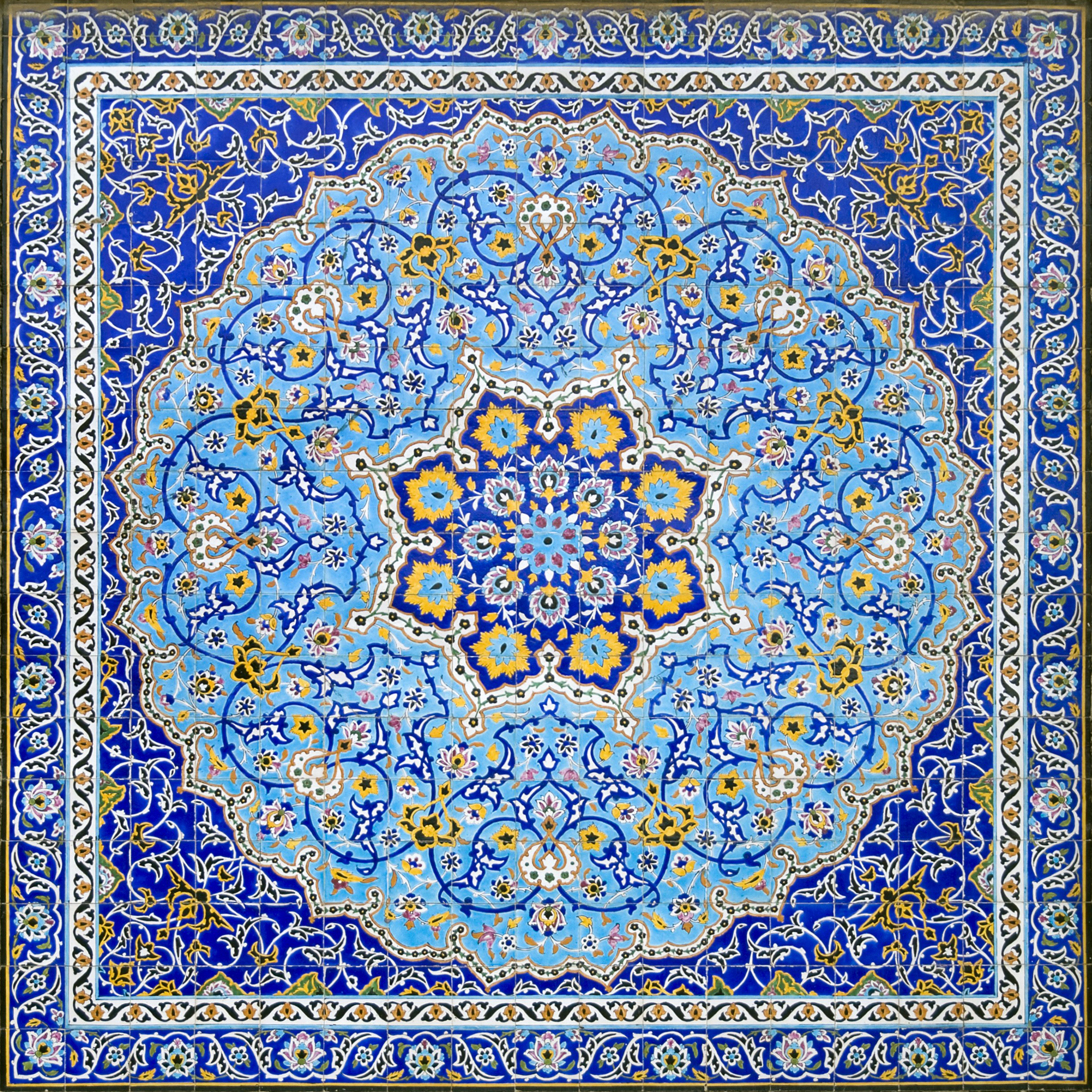 General 2451x2451 Iran painting pattern digital art