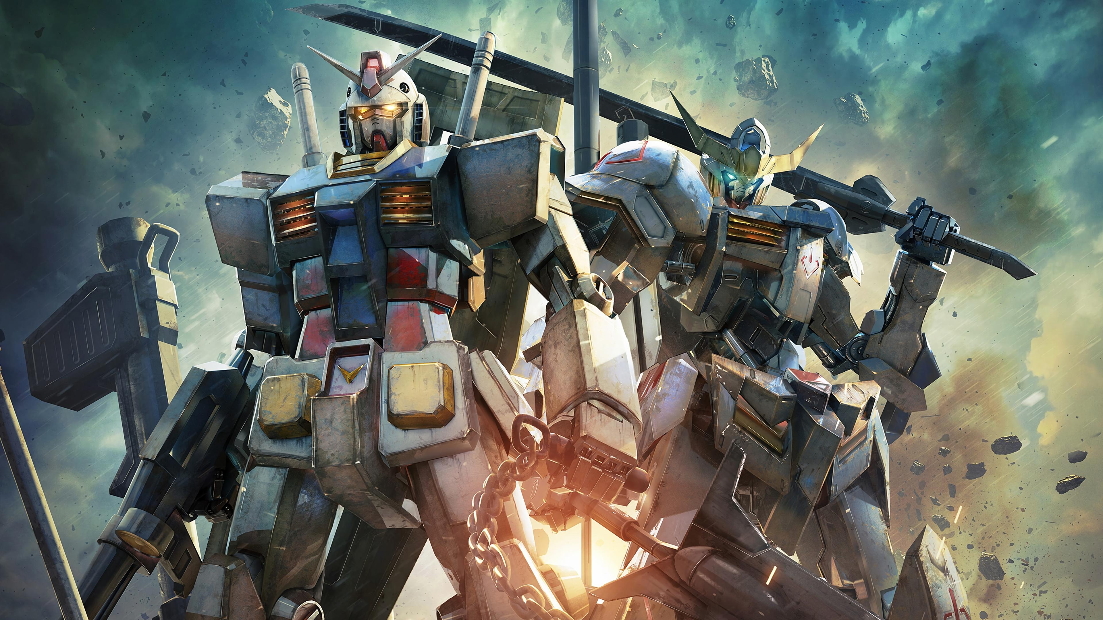 General 3840x2160 Gundam Versus Mobile Suit Gundam Mobile Suit Gundam: Iron-Blooded Orphans mechs robot science fiction futuristic anime digital art RX-78 Gundam