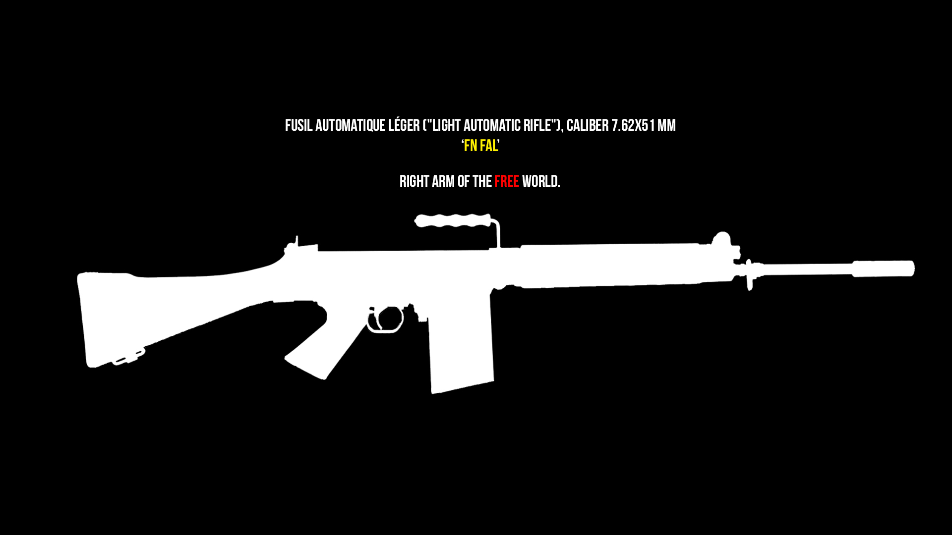 General 1920x1080 weapon quote minimalism FN FAL FN Herstal