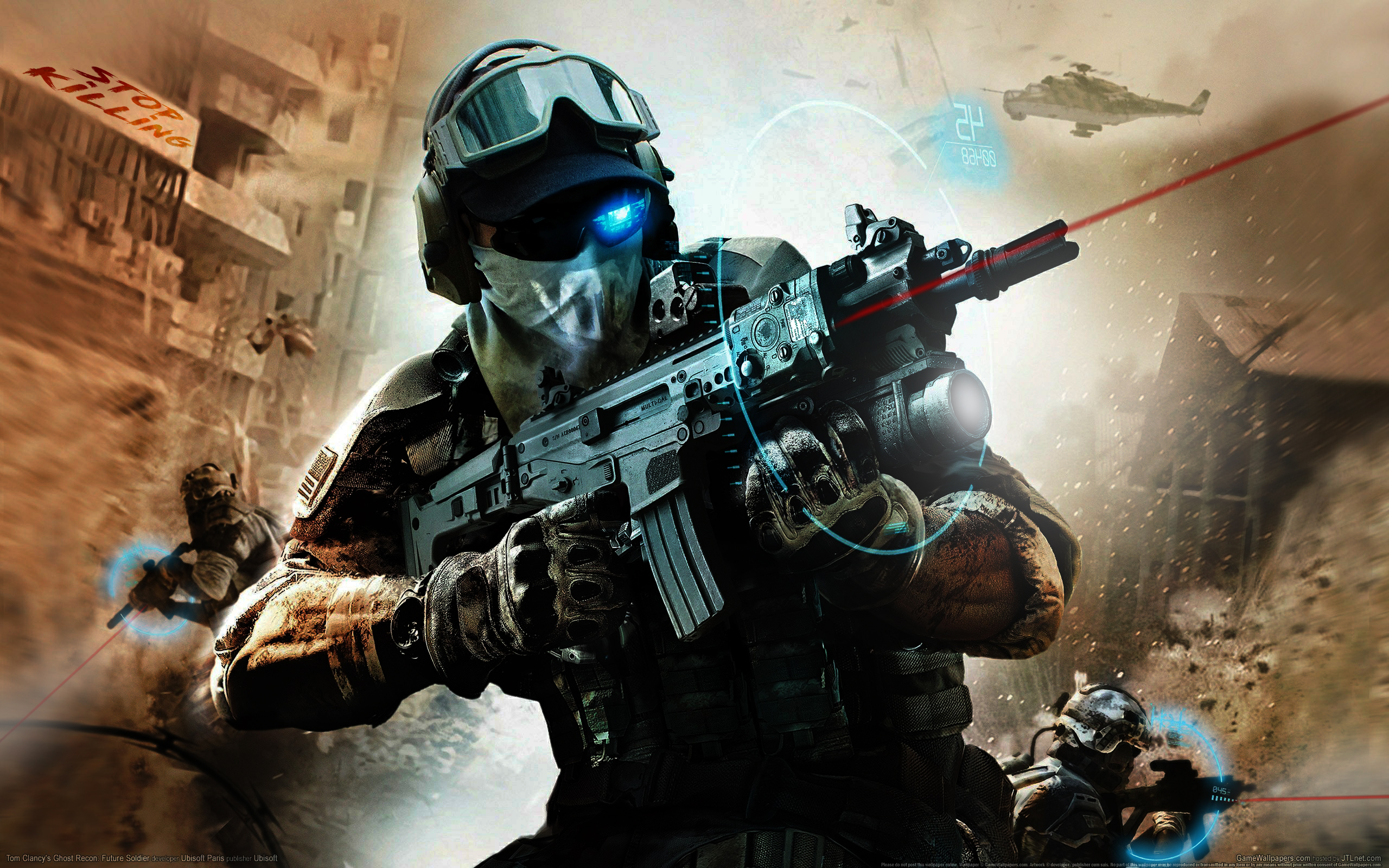 General 2560x1600 Tom Clancy's Ghost Recon: Future Soldier video games weapon PC gaming soldier military