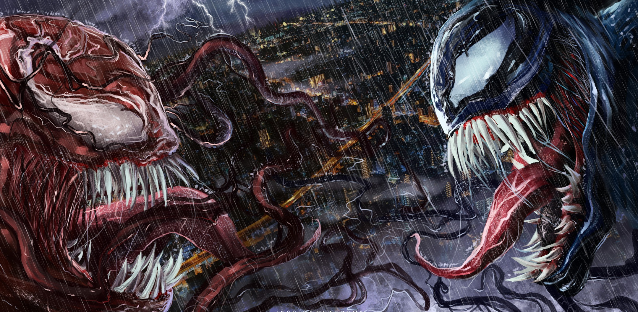 General 2158x1057 Venom creature artwork Marvel Comics